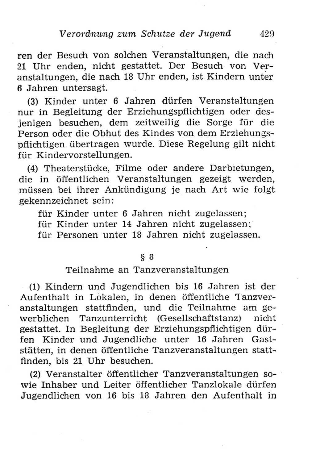 Strafgesetzbuch (StGB) und andere Strafgesetze [Deutsche Demokratische Republik (DDR)] 1957, Seite 429 (StGB Strafges. DDR 1957, S. 429)