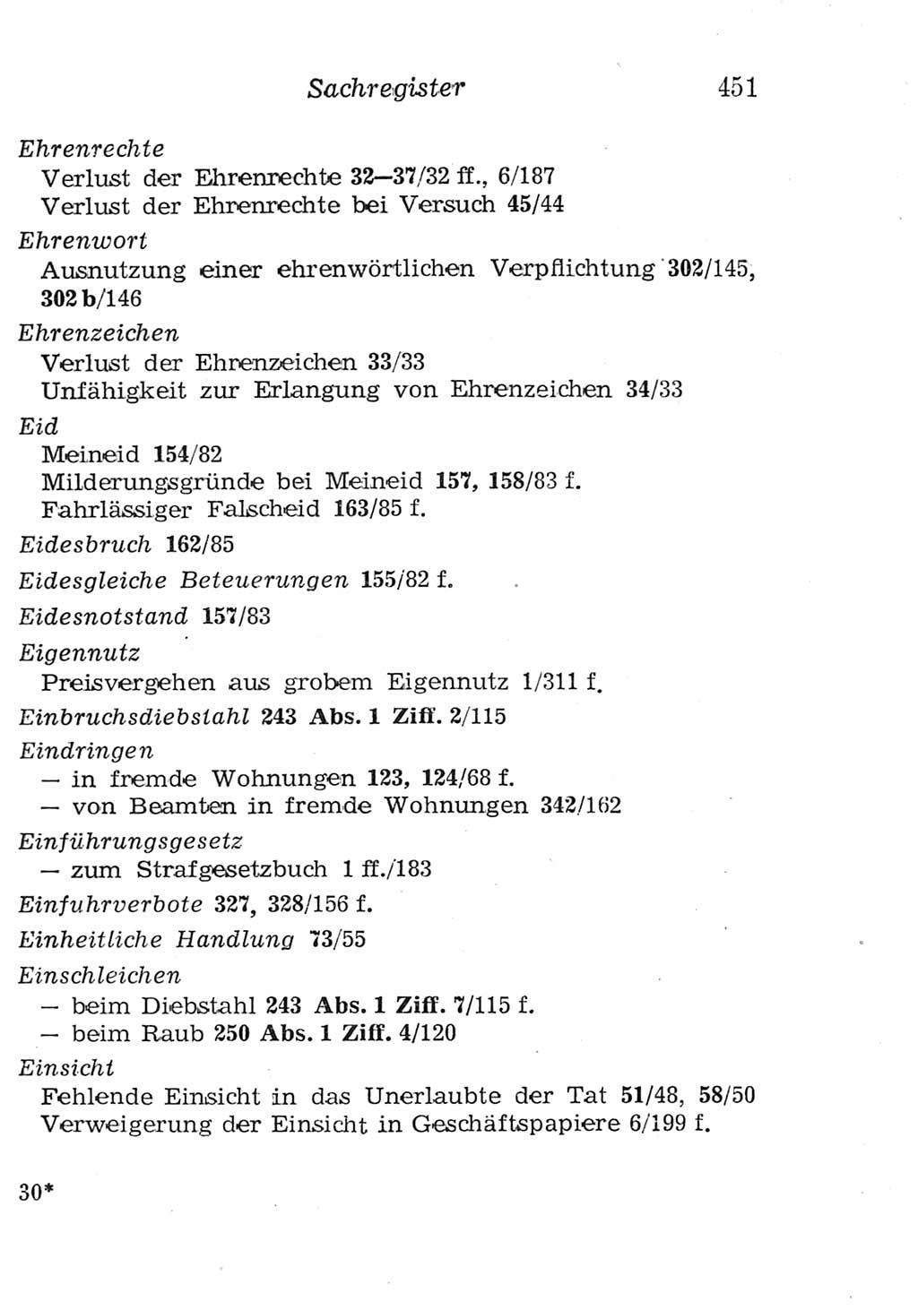 Strafgesetzbuch (StGB) und andere Strafgesetze [Deutsche Demokratische Republik (DDR)] 1957, Seite 451 (StGB Strafges. DDR 1957, S. 451)