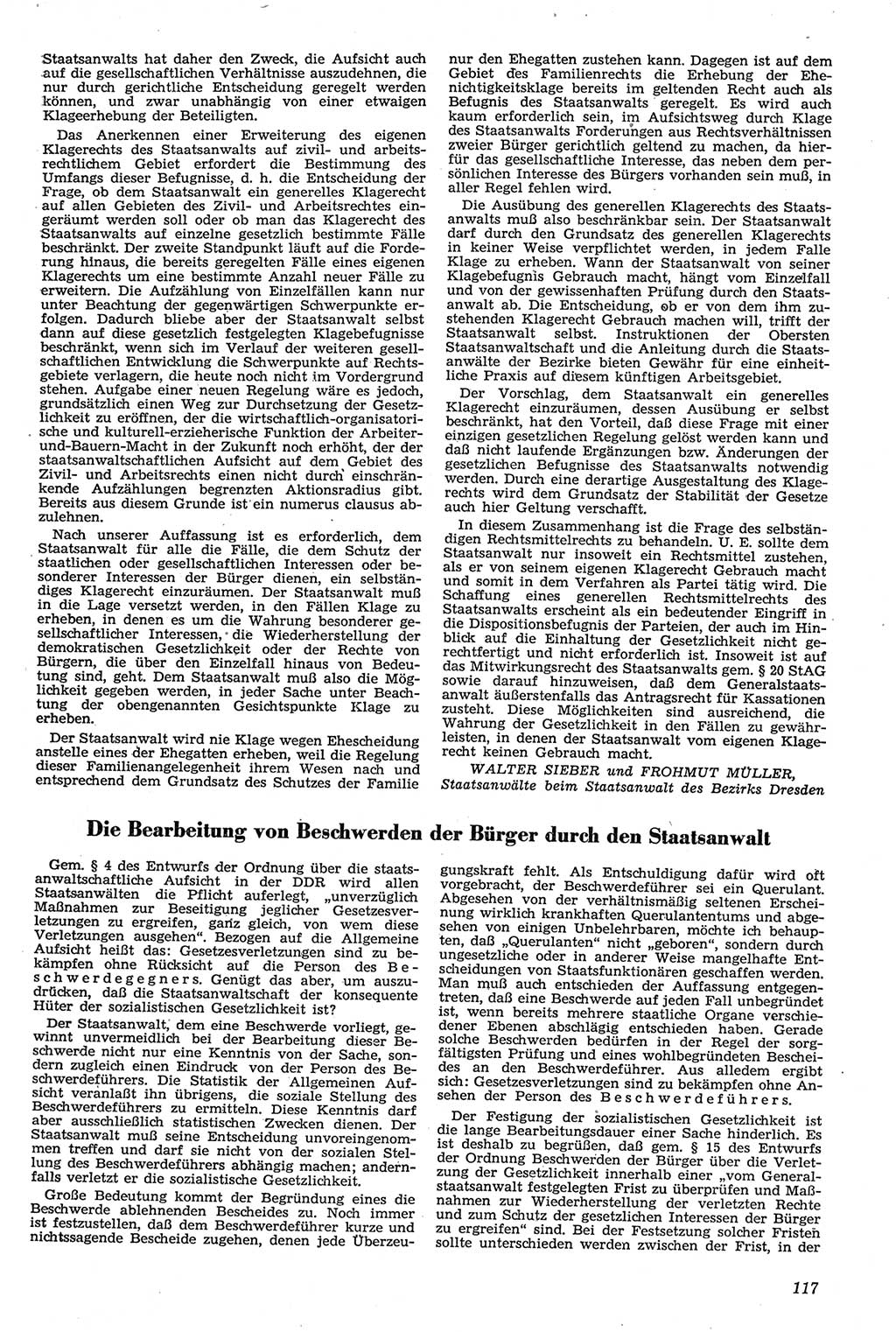 Neue Justiz (NJ), Zeitschrift für Recht und Rechtswissenschaft [Deutsche Demokratische Republik (DDR)], 11. Jahrgang 1957, Seite 117 (NJ DDR 1957, S. 117)