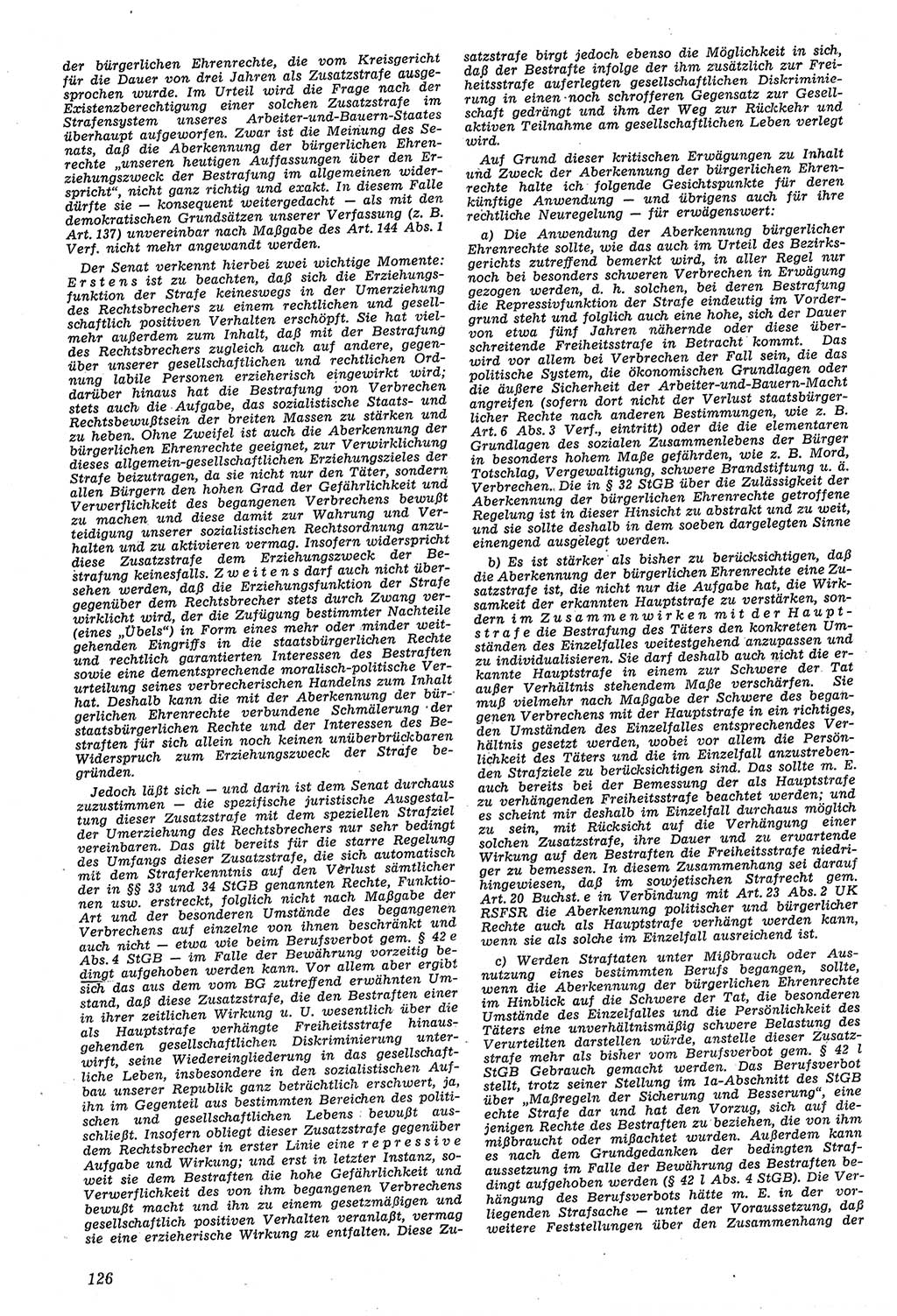 Neue Justiz (NJ), Zeitschrift für Recht und Rechtswissenschaft [Deutsche Demokratische Republik (DDR)], 11. Jahrgang 1957, Seite 126 (NJ DDR 1957, S. 126)