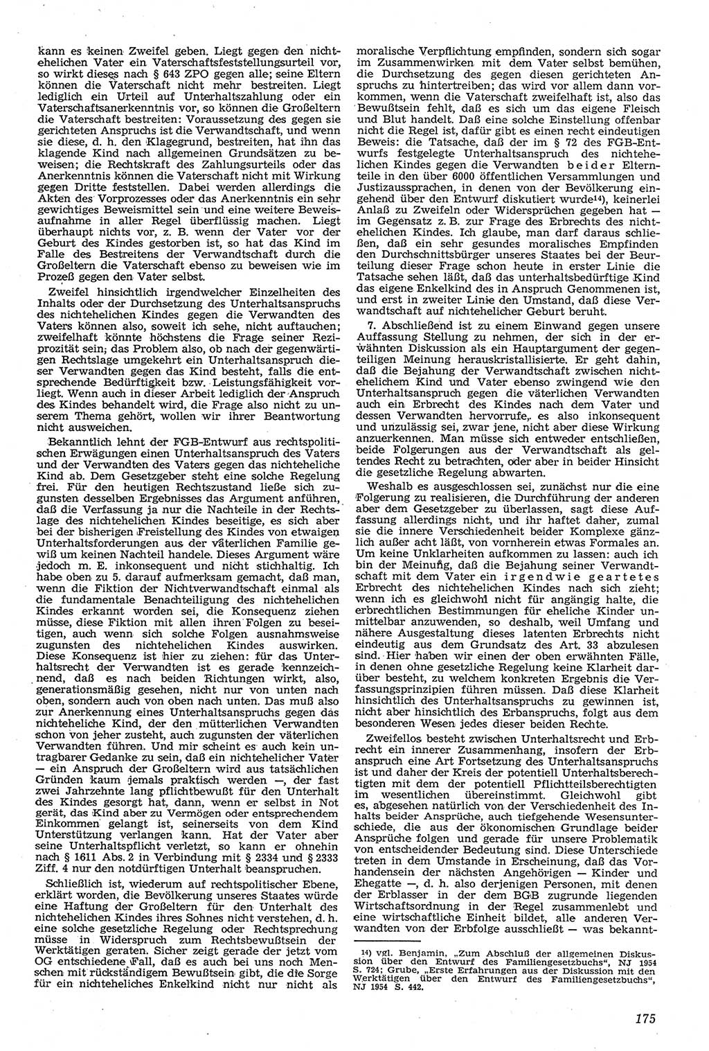 Neue Justiz (NJ), Zeitschrift für Recht und Rechtswissenschaft [Deutsche Demokratische Republik (DDR)], 11. Jahrgang 1957, Seite 175 (NJ DDR 1957, S. 175)