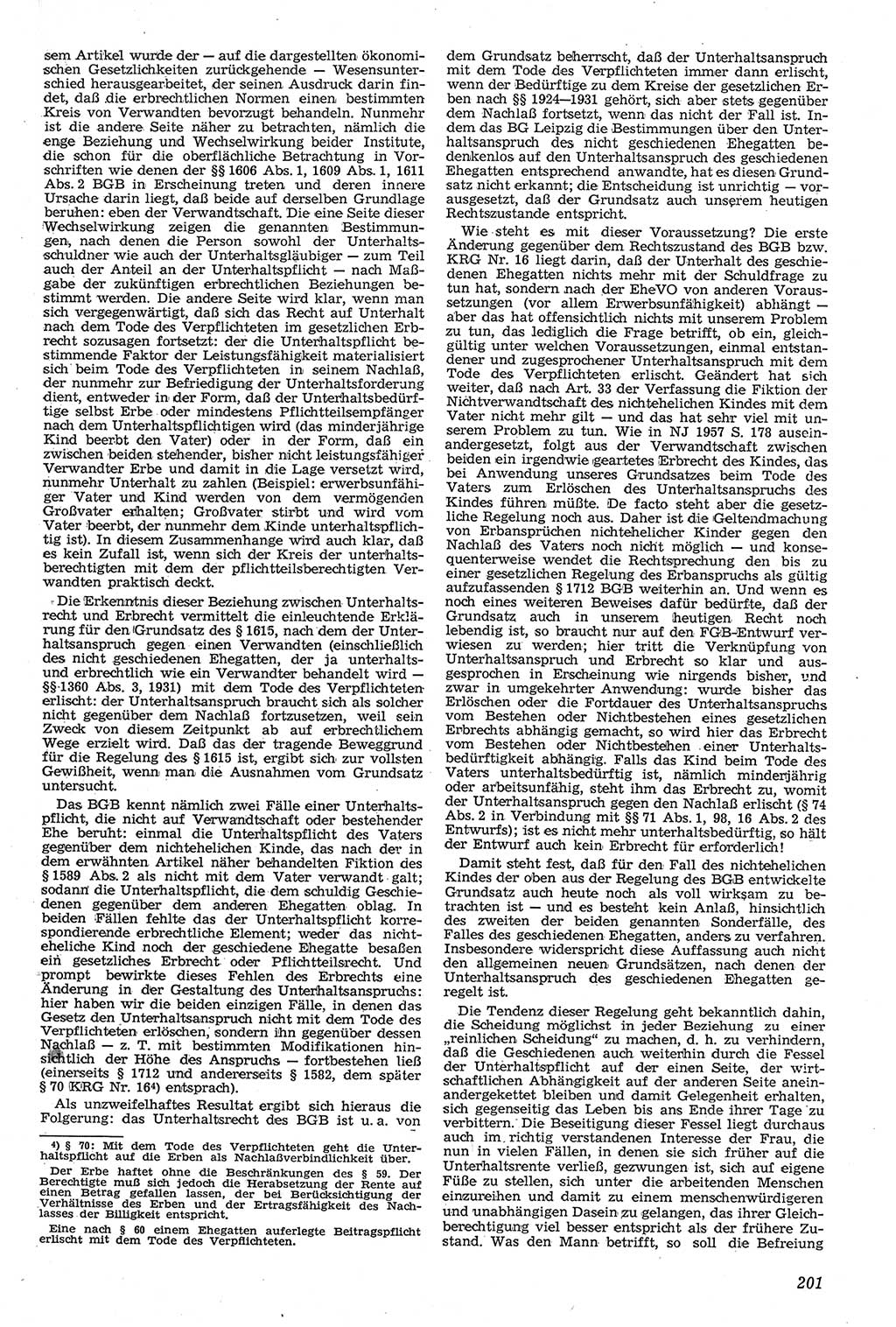 Neue Justiz (NJ), Zeitschrift für Recht und Rechtswissenschaft [Deutsche Demokratische Republik (DDR)], 11. Jahrgang 1957, Seite 201 (NJ DDR 1957, S. 201)