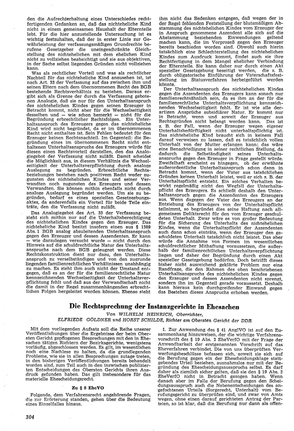Neue Justiz (NJ), Zeitschrift für Recht und Rechtswissenschaft [Deutsche Demokratische Republik (DDR)], 11. Jahrgang 1957, Seite 304 (NJ DDR 1957, S. 304)