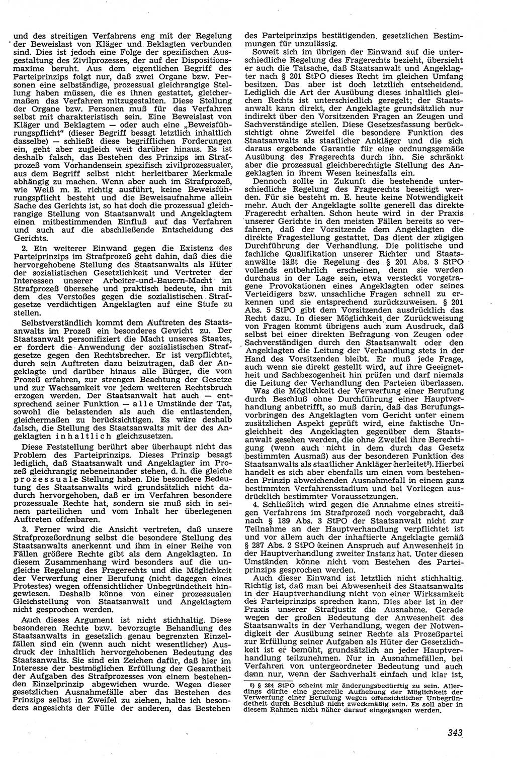 Neue Justiz (NJ), Zeitschrift für Recht und Rechtswissenschaft [Deutsche Demokratische Republik (DDR)], 11. Jahrgang 1957, Seite 343 (NJ DDR 1957, S. 343)