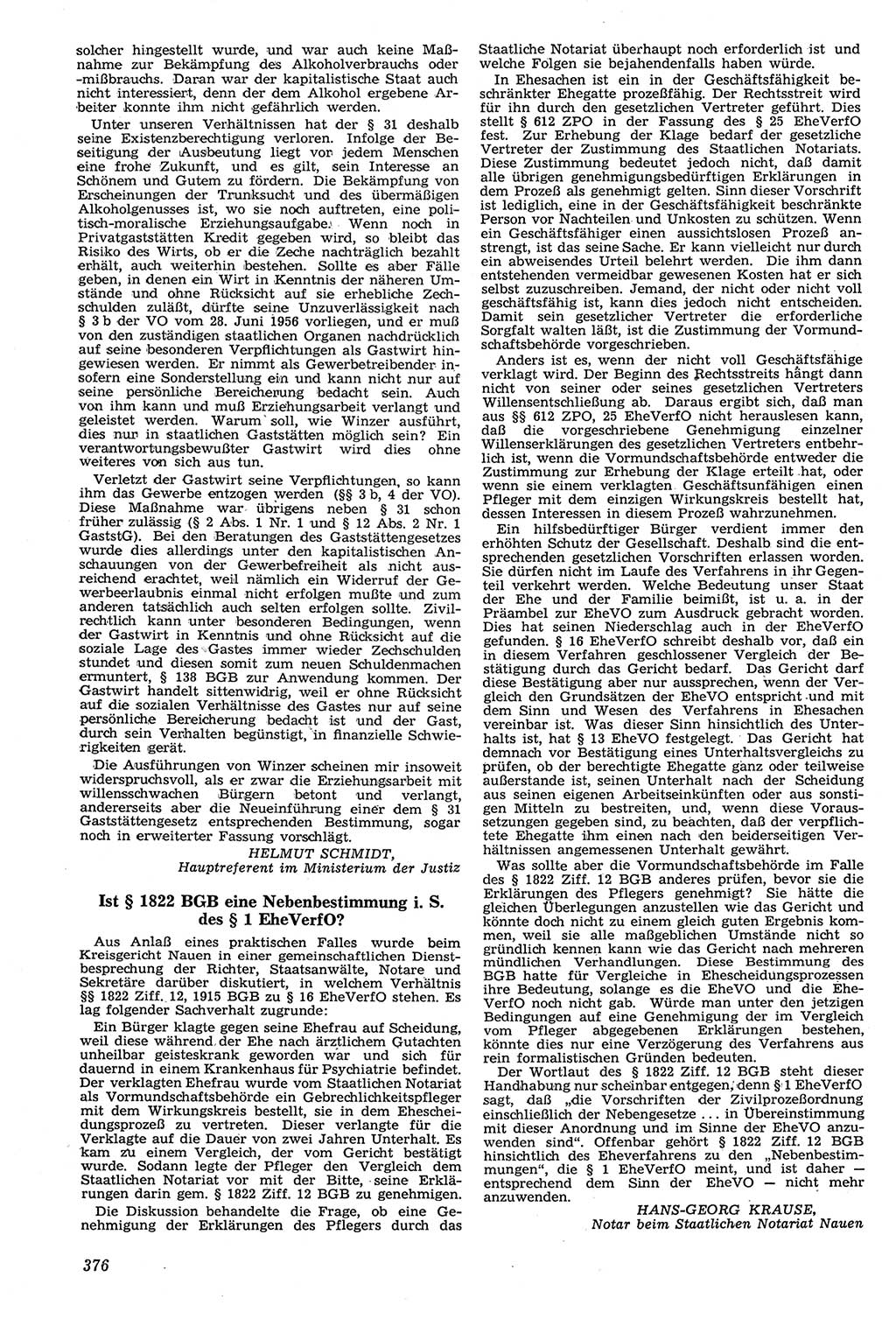 Neue Justiz (NJ), Zeitschrift für Recht und Rechtswissenschaft [Deutsche Demokratische Republik (DDR)], 11. Jahrgang 1957, Seite 376 (NJ DDR 1957, S. 376)