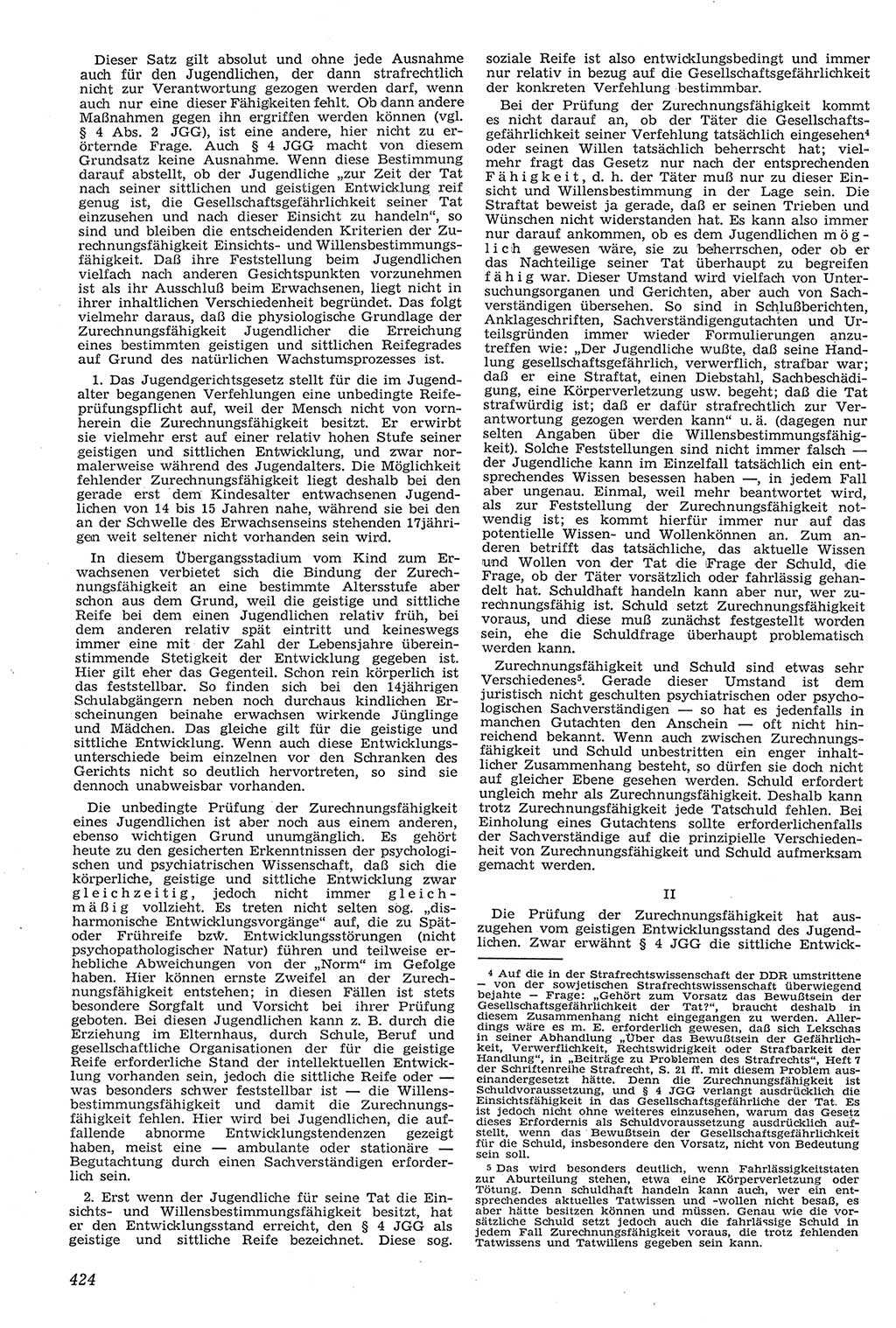 Neue Justiz (NJ), Zeitschrift für Recht und Rechtswissenschaft [Deutsche Demokratische Republik (DDR)], 11. Jahrgang 1957, Seite 424 (NJ DDR 1957, S. 424)