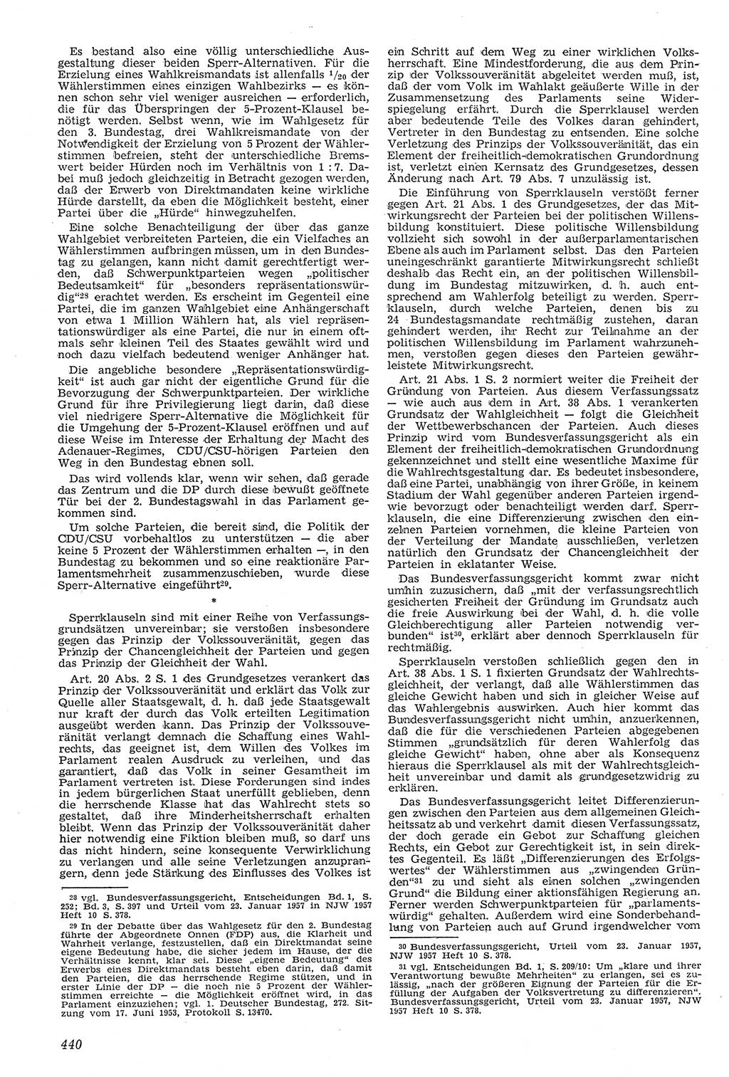 Neue Justiz (NJ), Zeitschrift für Recht und Rechtswissenschaft [Deutsche Demokratische Republik (DDR)], 11. Jahrgang 1957, Seite 440 (NJ DDR 1957, S. 440)