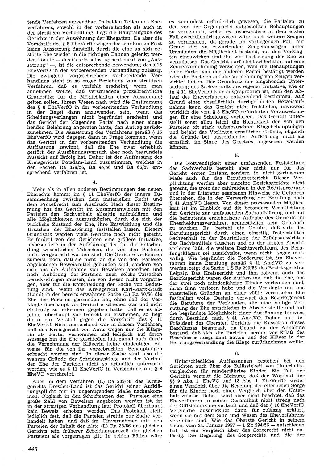 Neue Justiz (NJ), Zeitschrift für Recht und Rechtswissenschaft [Deutsche Demokratische Republik (DDR)], 11. Jahrgang 1957, Seite 446 (NJ DDR 1957, S. 446)