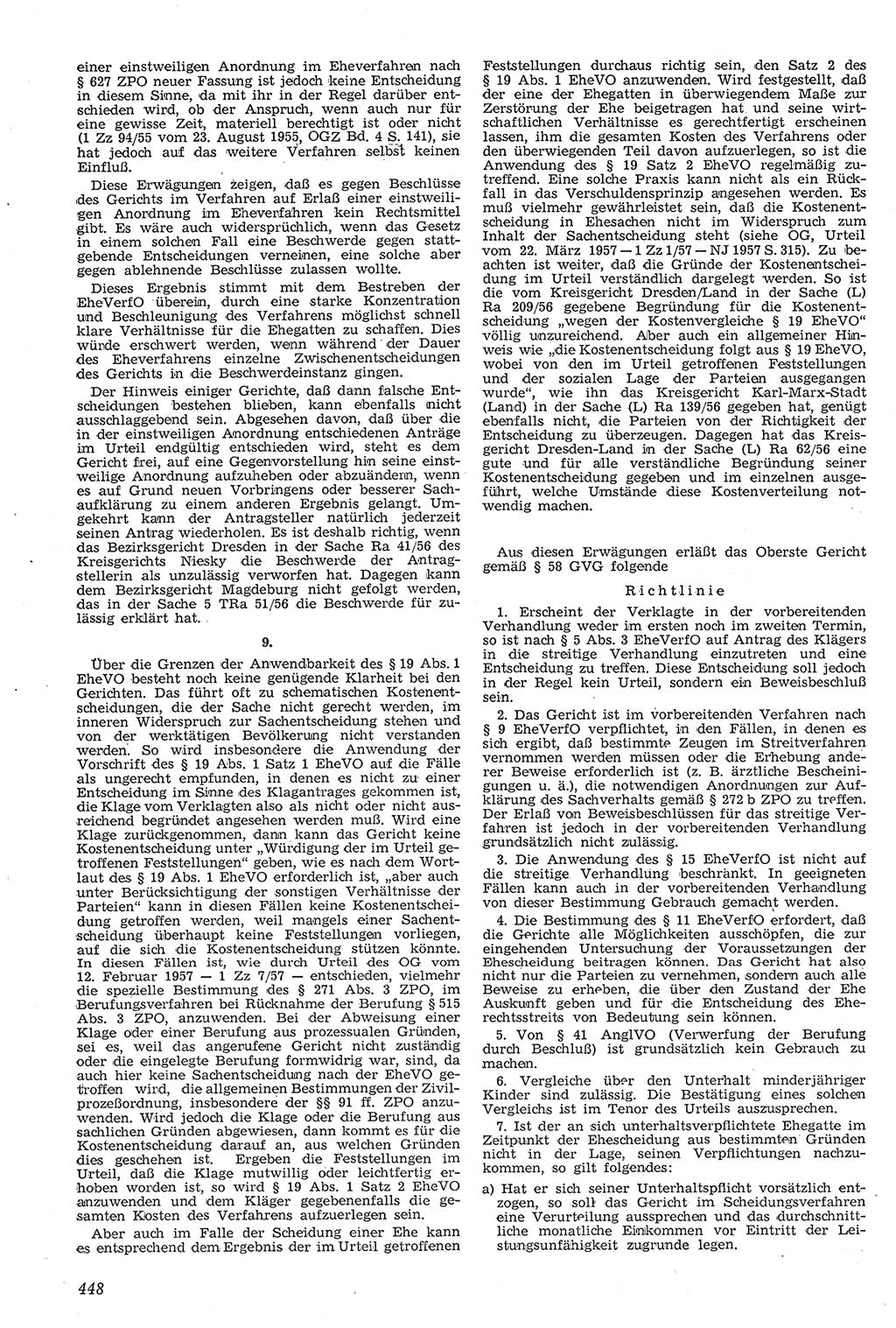 Neue Justiz (NJ), Zeitschrift für Recht und Rechtswissenschaft [Deutsche Demokratische Republik (DDR)], 11. Jahrgang 1957, Seite 448 (NJ DDR 1957, S. 448)