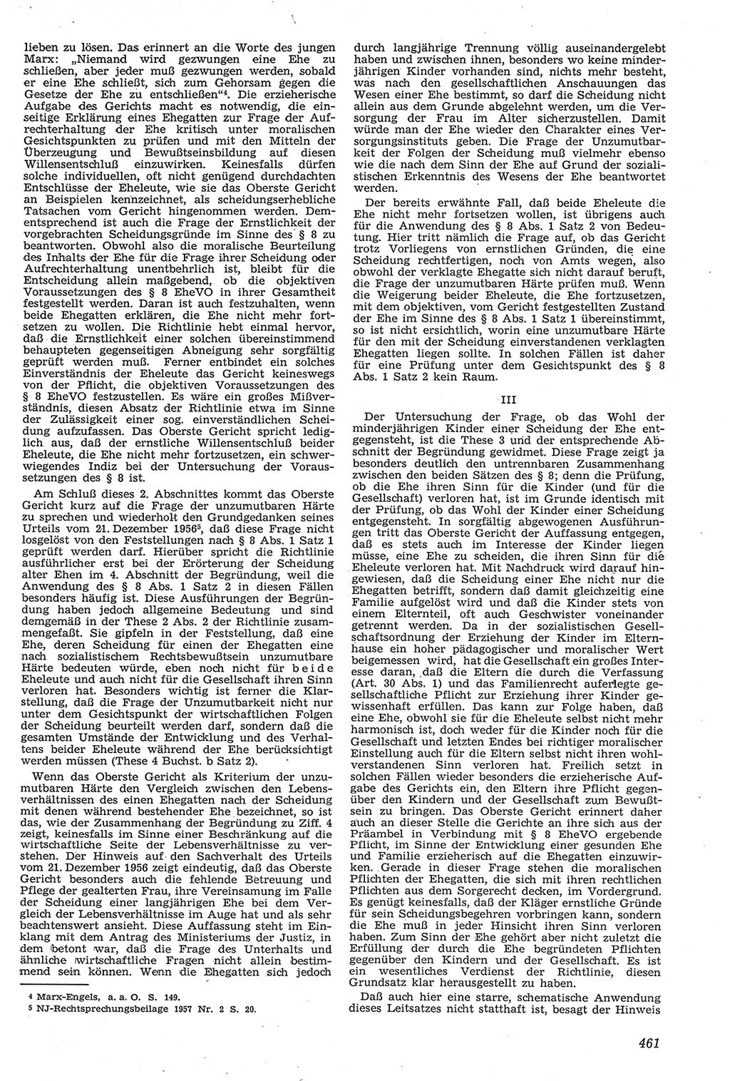 Neue Justiz (NJ), Zeitschrift für Recht und Rechtswissenschaft [Deutsche Demokratische Republik (DDR)], 11. Jahrgang 1957, Seite 461 (NJ DDR 1957, S. 461)