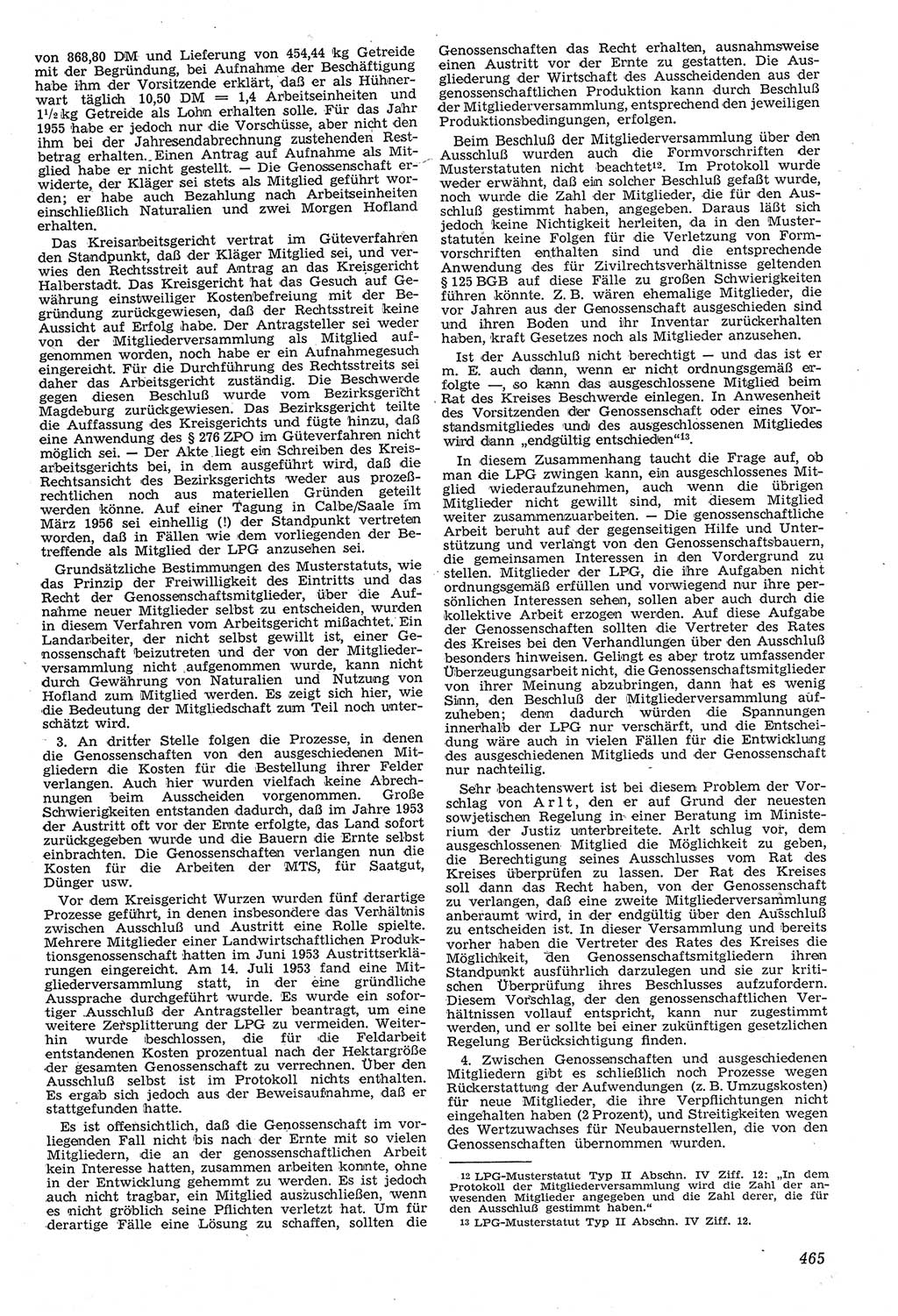 Neue Justiz (NJ), Zeitschrift für Recht und Rechtswissenschaft [Deutsche Demokratische Republik (DDR)], 11. Jahrgang 1957, Seite 465 (NJ DDR 1957, S. 465)