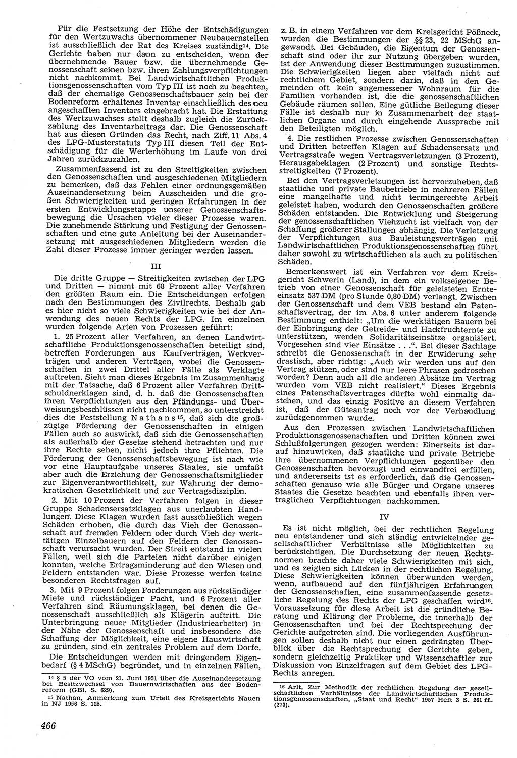 Neue Justiz (NJ), Zeitschrift für Recht und Rechtswissenschaft [Deutsche Demokratische Republik (DDR)], 11. Jahrgang 1957, Seite 466 (NJ DDR 1957, S. 466)