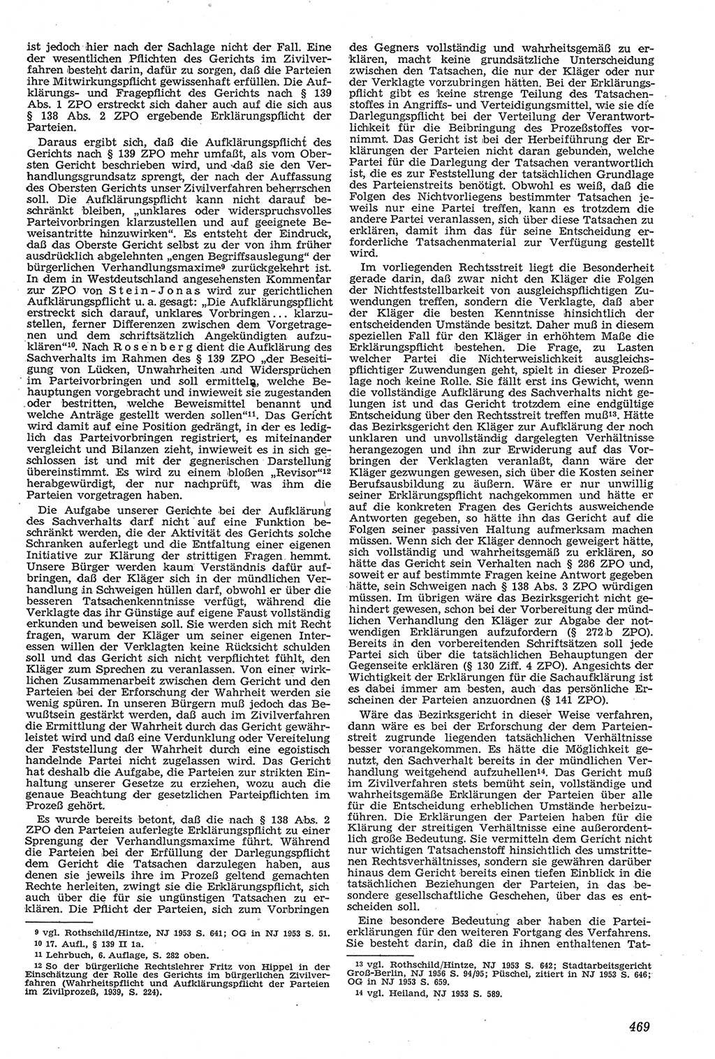 Neue Justiz (NJ), Zeitschrift für Recht und Rechtswissenschaft [Deutsche Demokratische Republik (DDR)], 11. Jahrgang 1957, Seite 469 (NJ DDR 1957, S. 469)