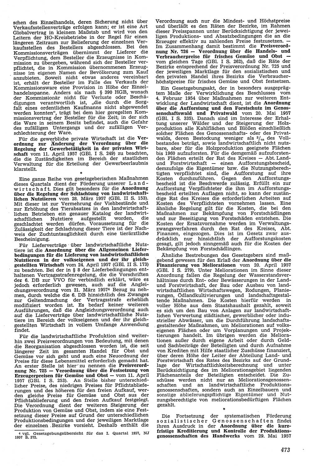 Neue Justiz (NJ), Zeitschrift für Recht und Rechtswissenschaft [Deutsche Demokratische Republik (DDR)], 11. Jahrgang 1957, Seite 473 (NJ DDR 1957, S. 473)