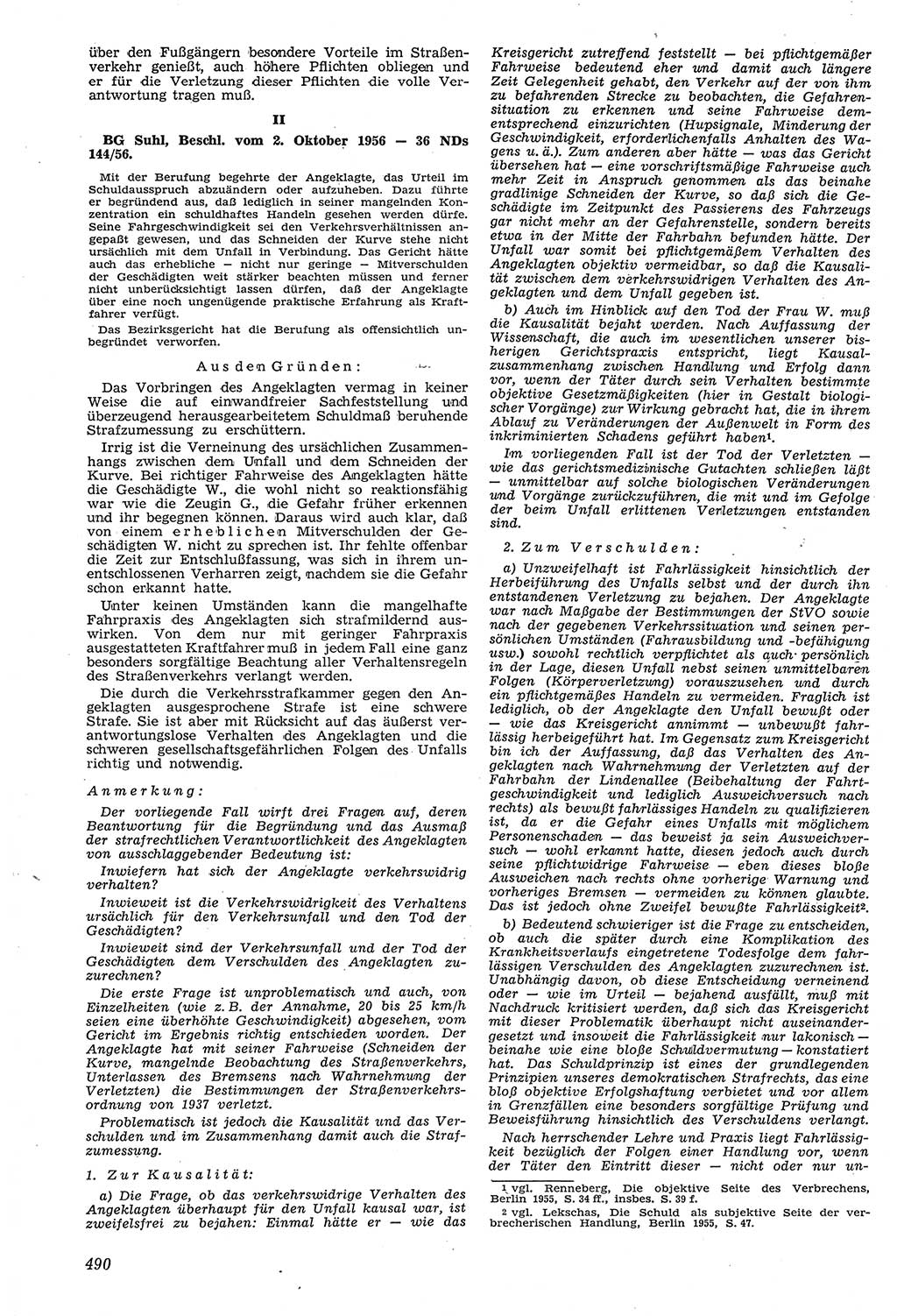 Neue Justiz (NJ), Zeitschrift für Recht und Rechtswissenschaft [Deutsche Demokratische Republik (DDR)], 11. Jahrgang 1957, Seite 490 (NJ DDR 1957, S. 490)