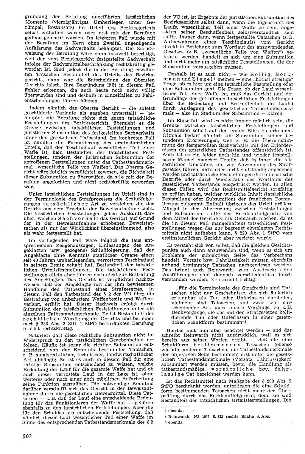 Neue Justiz (NJ), Zeitschrift für Recht und Rechtswissenschaft [Deutsche Demokratische Republik (DDR)], 11. Jahrgang 1957, Seite 502 (NJ DDR 1957, S. 502)
