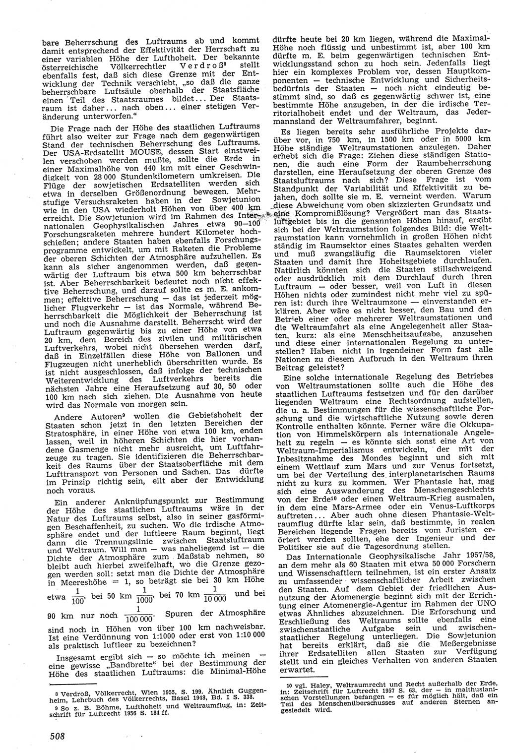Neue Justiz (NJ), Zeitschrift für Recht und Rechtswissenschaft [Deutsche Demokratische Republik (DDR)], 11. Jahrgang 1957, Seite 508 (NJ DDR 1957, S. 508)