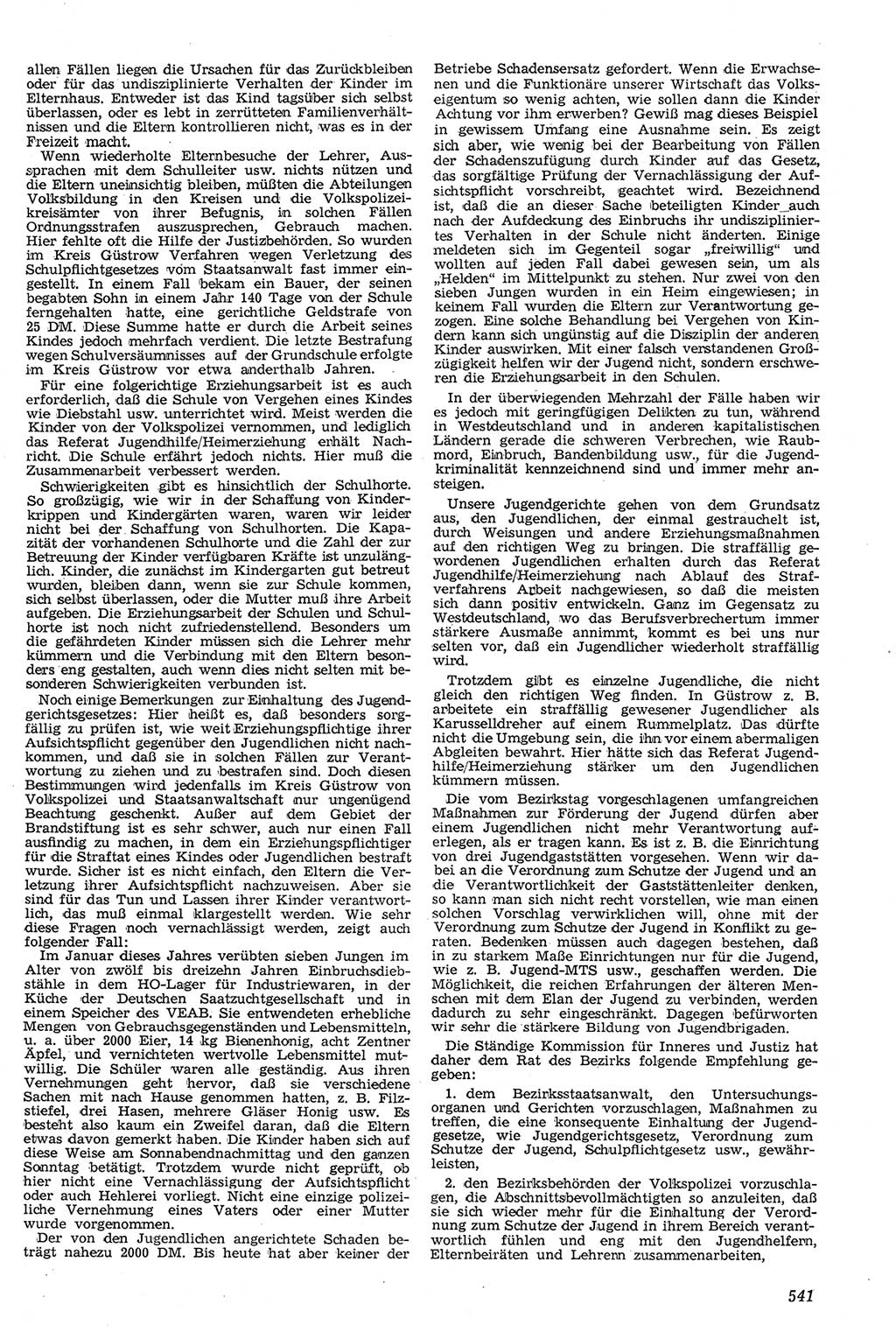 Neue Justiz (NJ), Zeitschrift für Recht und Rechtswissenschaft [Deutsche Demokratische Republik (DDR)], 11. Jahrgang 1957, Seite 541 (NJ DDR 1957, S. 541)