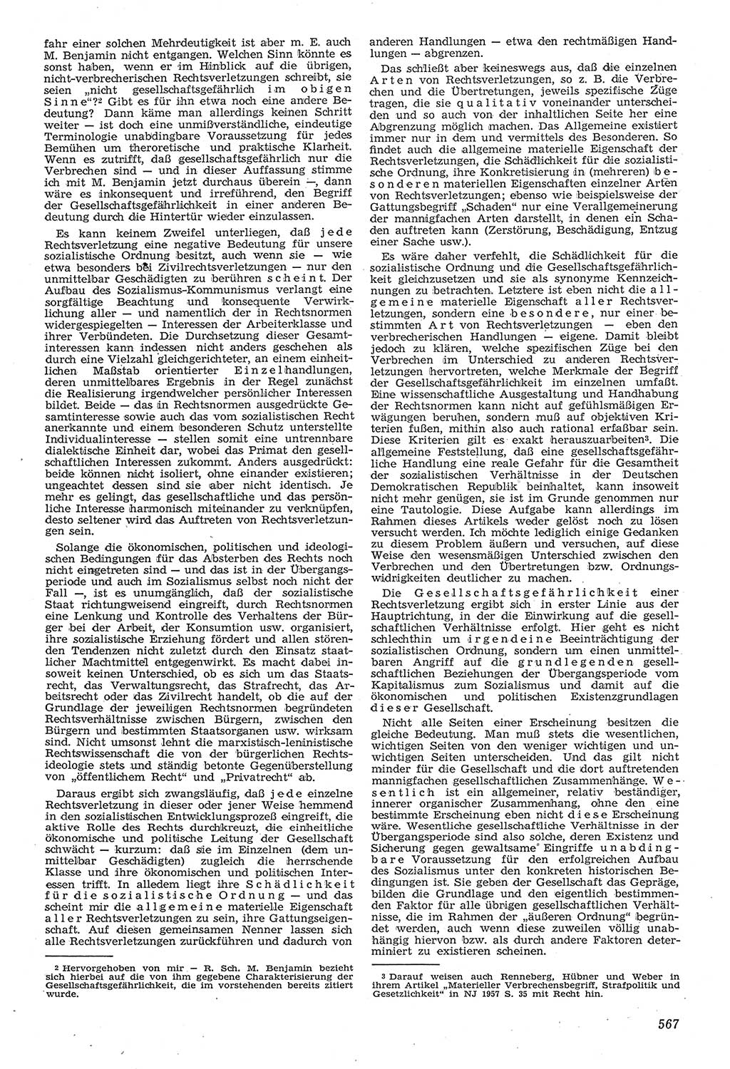 Neue Justiz (NJ), Zeitschrift für Recht und Rechtswissenschaft [Deutsche Demokratische Republik (DDR)], 11. Jahrgang 1957, Seite 567 (NJ DDR 1957, S. 567)