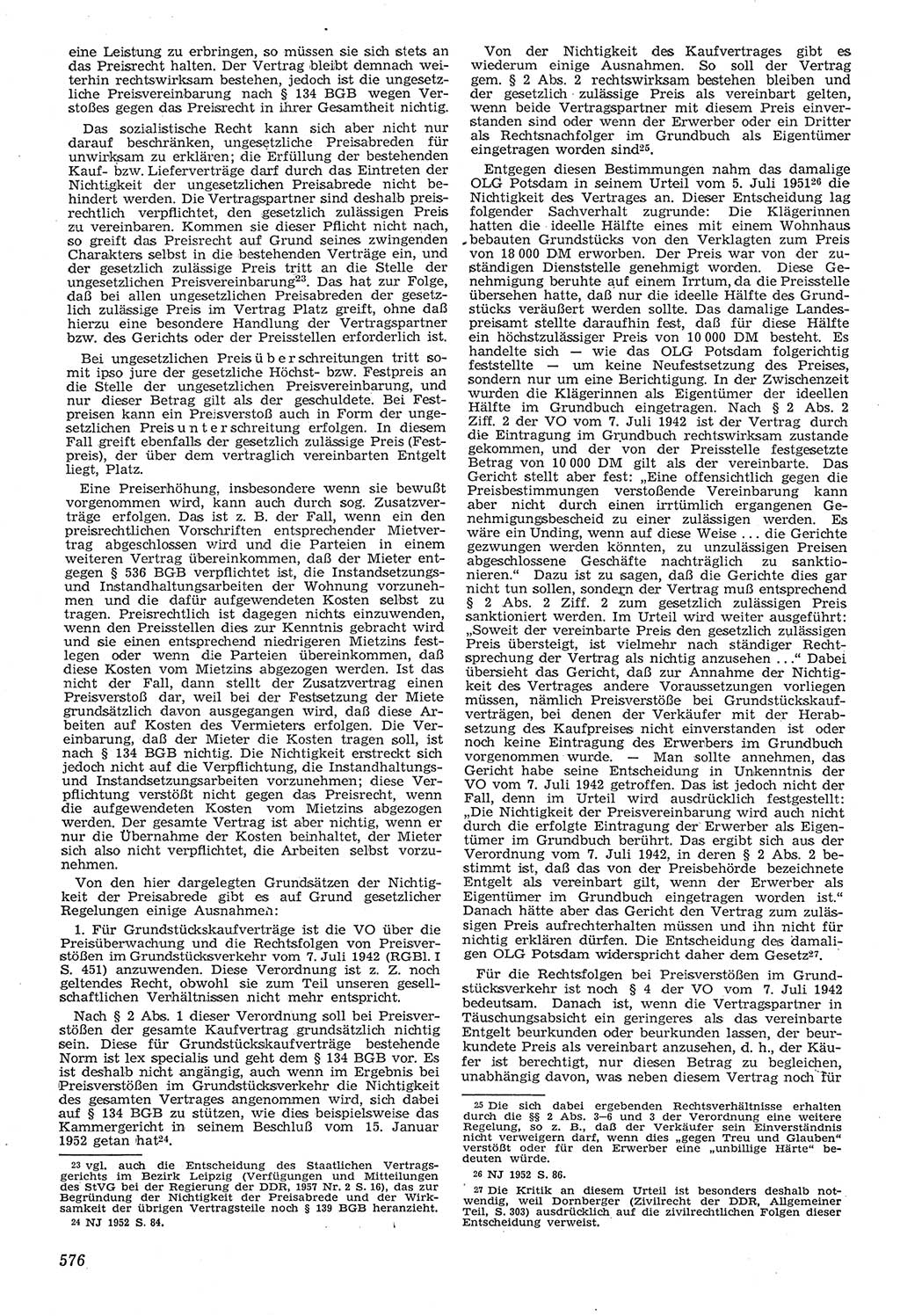 Neue Justiz (NJ), Zeitschrift für Recht und Rechtswissenschaft [Deutsche Demokratische Republik (DDR)], 11. Jahrgang 1957, Seite 576 (NJ DDR 1957, S. 576)