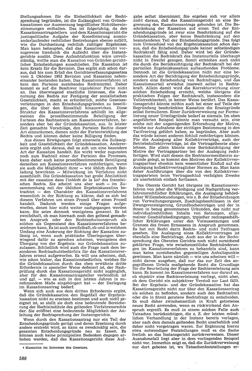 Neue Justiz (NJ), Zeitschrift für Recht und Rechtswissenschaft [Deutsche Demokratische Republik (DDR)], 11. Jahrgang 1957, Seite 586 (NJ DDR 1957, S. 586)