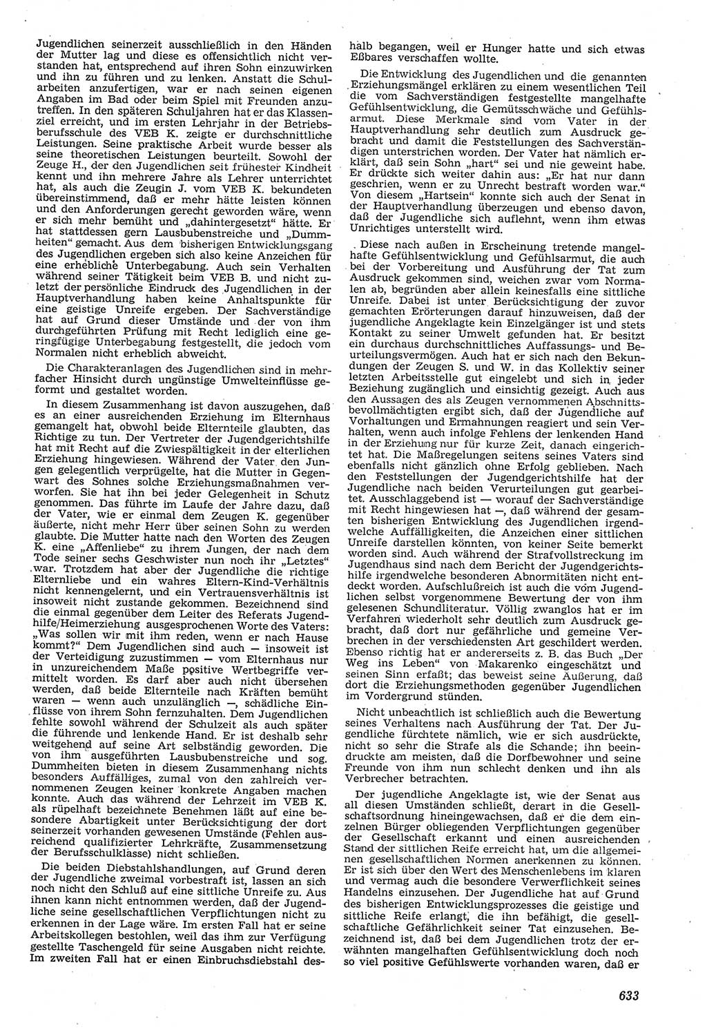 Neue Justiz (NJ), Zeitschrift für Recht und Rechtswissenschaft [Deutsche Demokratische Republik (DDR)], 11. Jahrgang 1957, Seite 633 (NJ DDR 1957, S. 633)