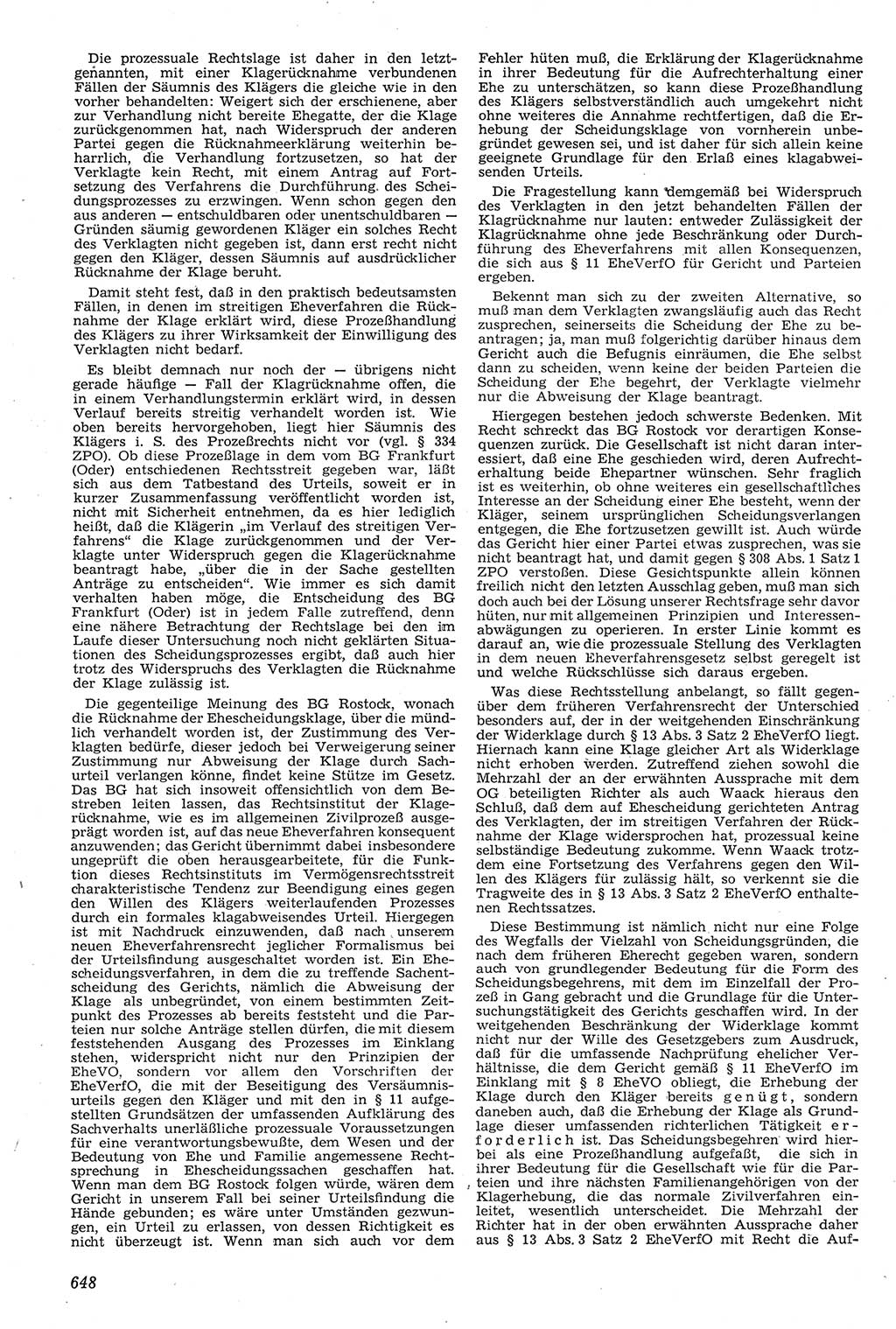 Neue Justiz (NJ), Zeitschrift für Recht und Rechtswissenschaft [Deutsche Demokratische Republik (DDR)], 11. Jahrgang 1957, Seite 648 (NJ DDR 1957, S. 648)