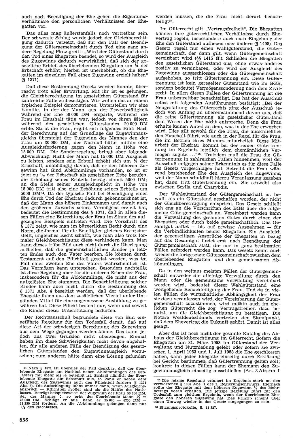 Neue Justiz (NJ), Zeitschrift für Recht und Rechtswissenschaft [Deutsche Demokratische Republik (DDR)], 11. Jahrgang 1957, Seite 656 (NJ DDR 1957, S. 656)