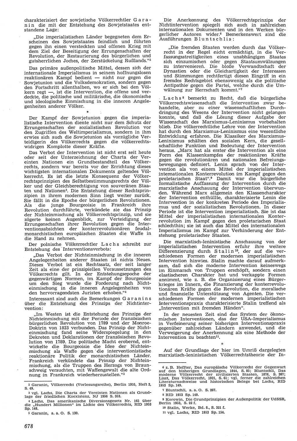 Neue Justiz (NJ), Zeitschrift für Recht und Rechtswissenschaft [Deutsche Demokratische Republik (DDR)], 11. Jahrgang 1957, Seite 678 (NJ DDR 1957, S. 678)