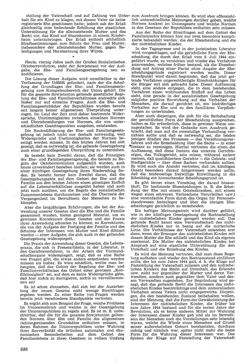 Neue Justiz (NJ), Zeitschrift für Recht und Rechtswissenschaft [Deutsche Demokratische Republik (DDR)], 11. Jahrgang 1957, Seite 686 (NJ DDR 1957, S. 686)