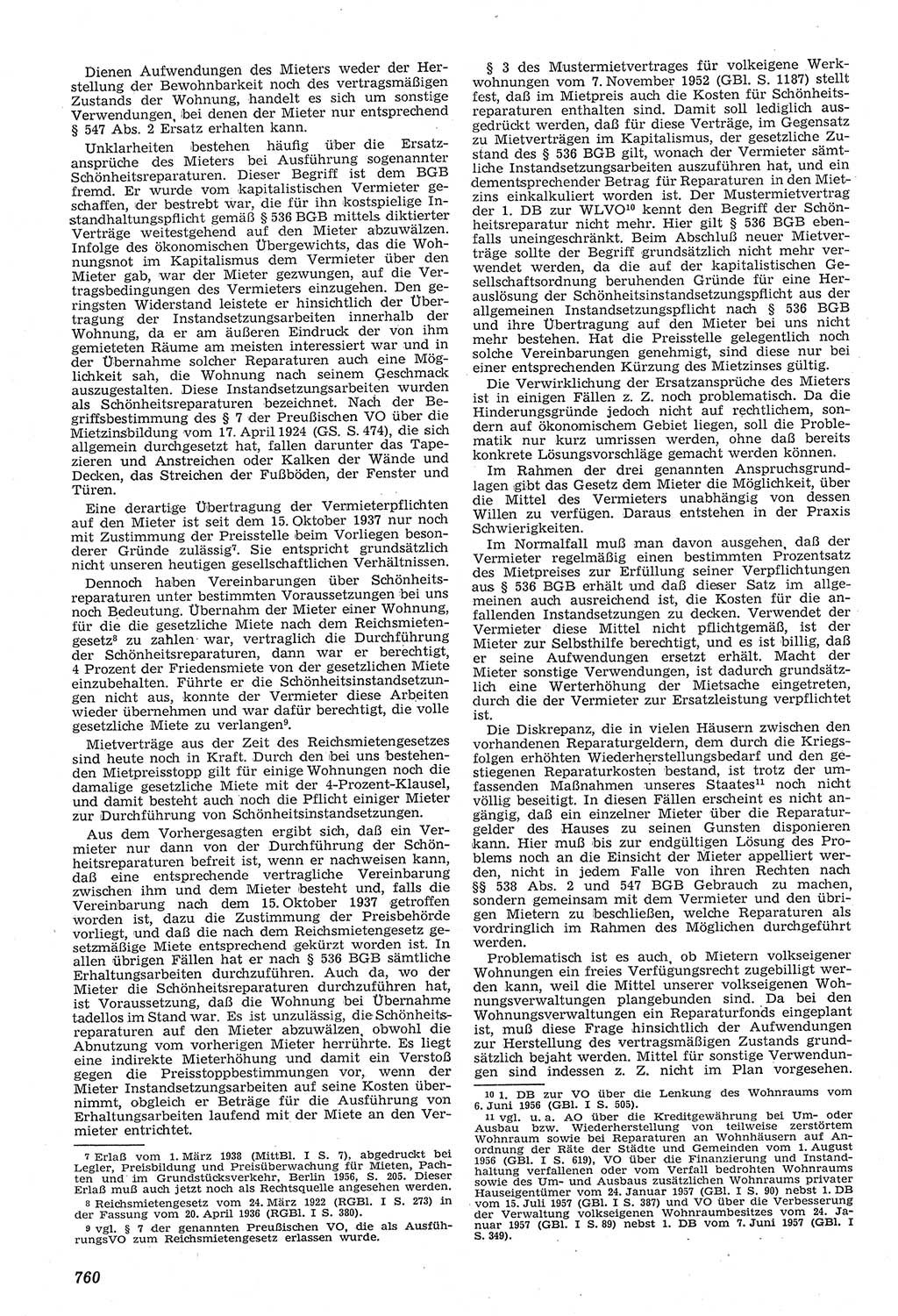 Neue Justiz (NJ), Zeitschrift für Recht und Rechtswissenschaft [Deutsche Demokratische Republik (DDR)], 11. Jahrgang 1957, Seite 760 (NJ DDR 1957, S. 760)