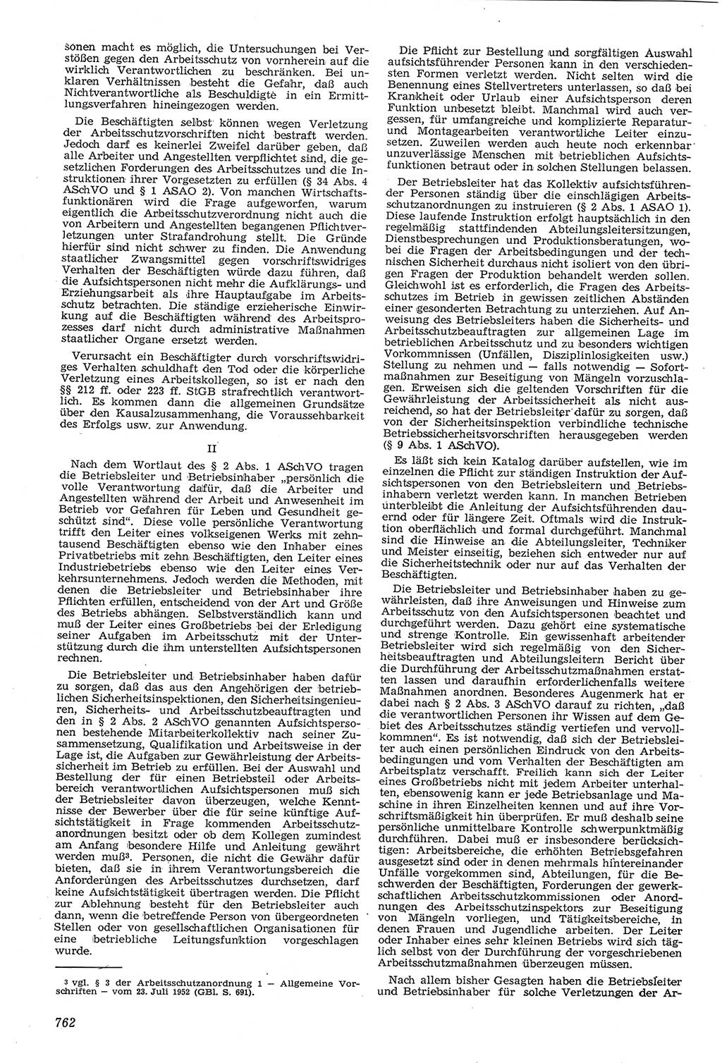 Neue Justiz (NJ), Zeitschrift für Recht und Rechtswissenschaft [Deutsche Demokratische Republik (DDR)], 11. Jahrgang 1957, Seite 762 (NJ DDR 1957, S. 762)