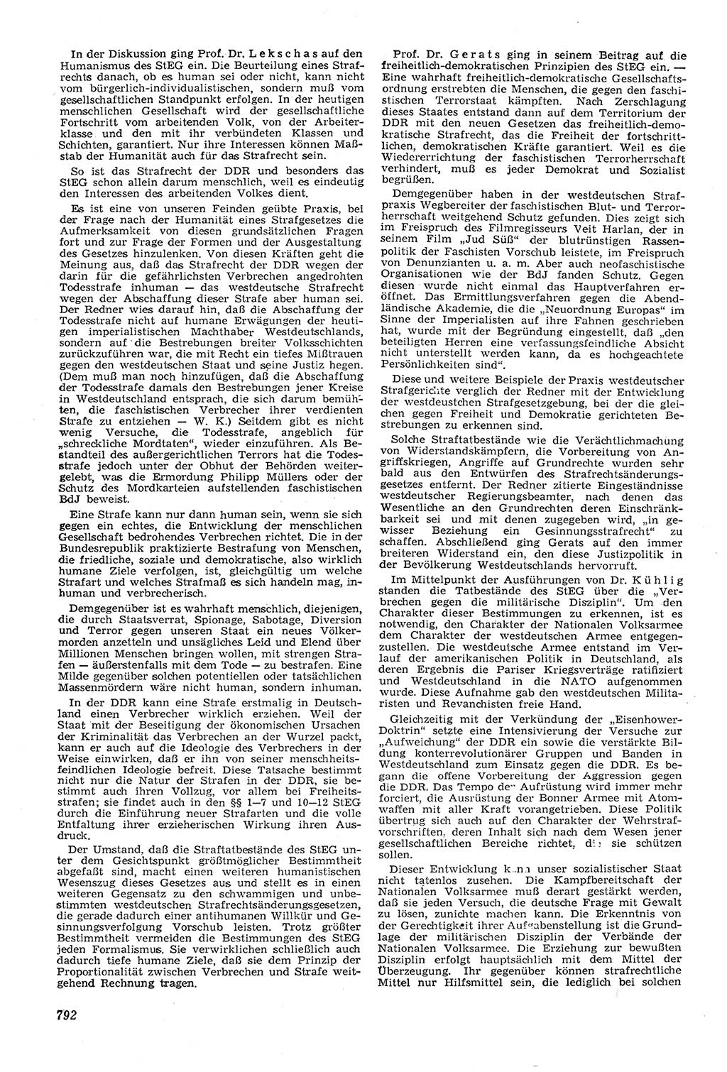 Neue Justiz (NJ), Zeitschrift für Recht und Rechtswissenschaft [Deutsche Demokratische Republik (DDR)], 11. Jahrgang 1957, Seite 792 (NJ DDR 1957, S. 792)