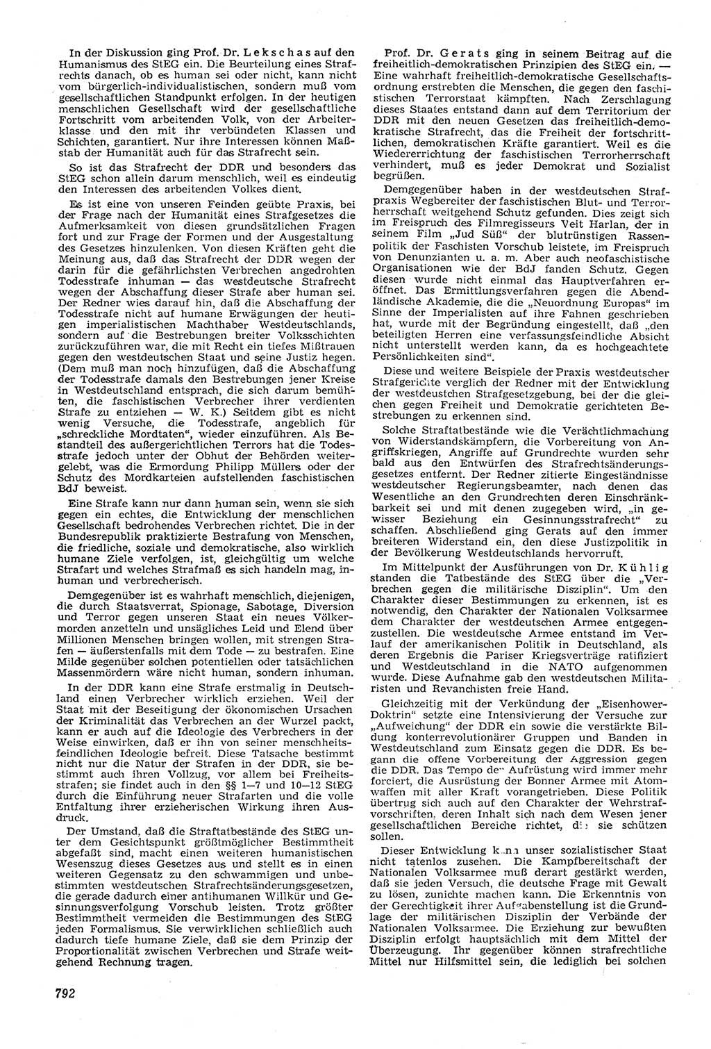Neue Justiz (NJ), Zeitschrift für Recht und Rechtswissenschaft [Deutsche Demokratische Republik (DDR)], 11. Jahrgang 1957, Seite 792 (NJ DDR 1957, S. 792)