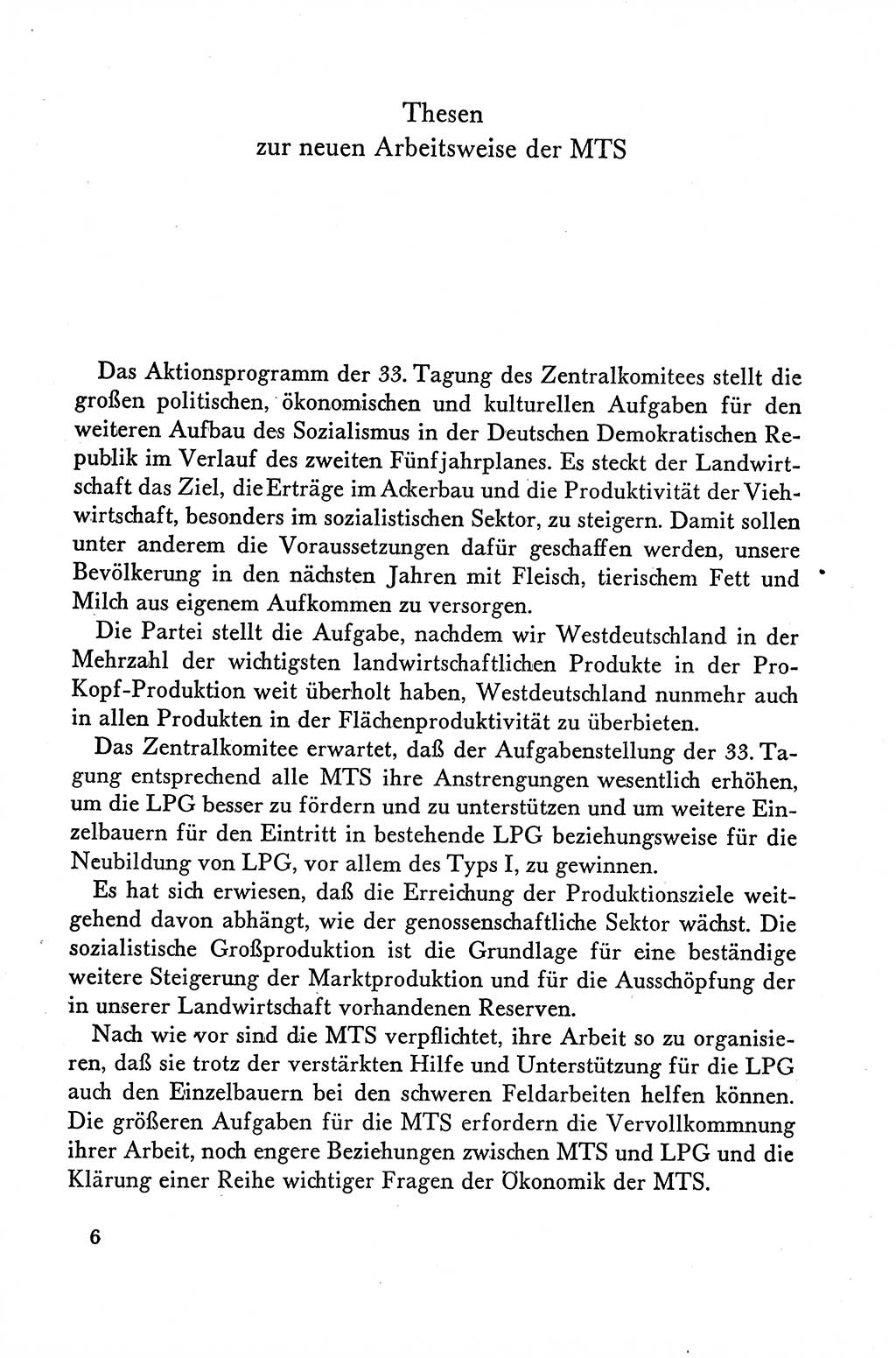 Dokumente der Sozialistischen Einheitspartei Deutschlands (SED) [Deutsche Demokratische Republik (DDR)] 1958-1959, Seite 6 (Dok. SED DDR 1958-1959, S. 6)