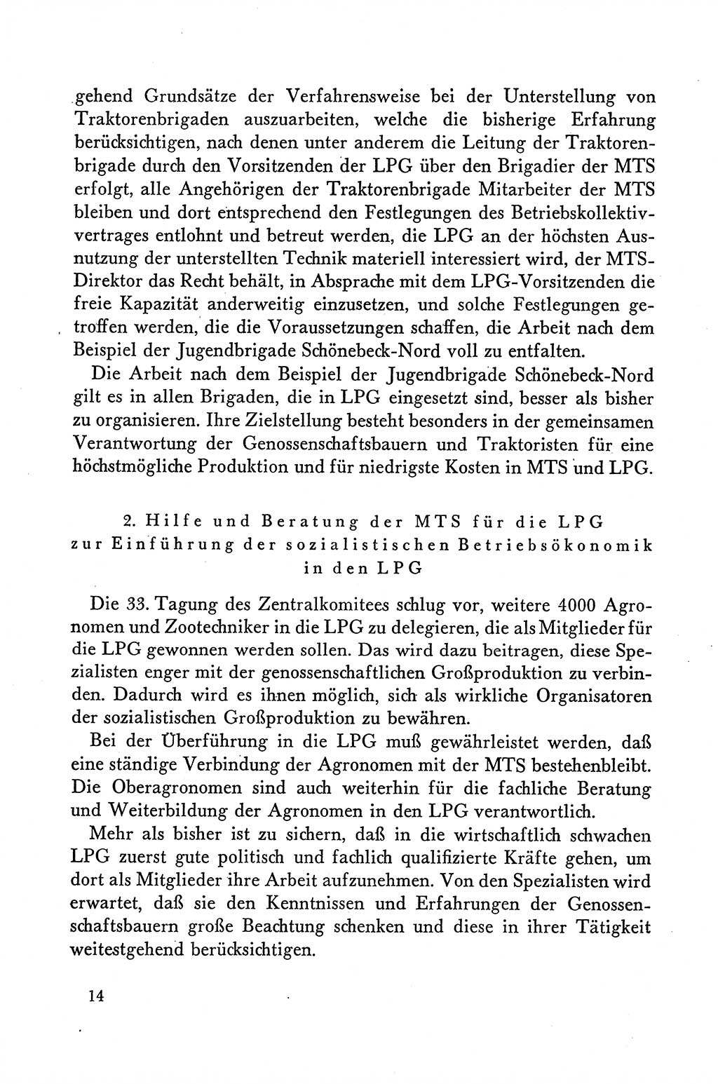 Dokumente der Sozialistischen Einheitspartei Deutschlands (SED) [Deutsche Demokratische Republik (DDR)] 1958-1959, Seite 14 (Dok. SED DDR 1958-1959, S. 14)