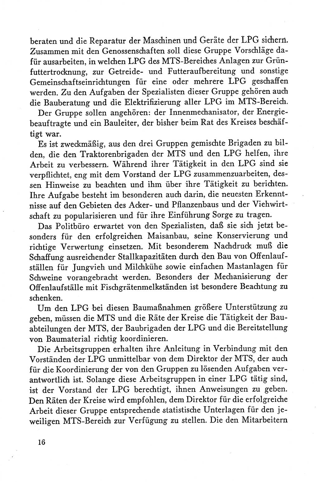 Dokumente der Sozialistischen Einheitspartei Deutschlands (SED) [Deutsche Demokratische Republik (DDR)] 1958-1959, Seite 16 (Dok. SED DDR 1958-1959, S. 16)