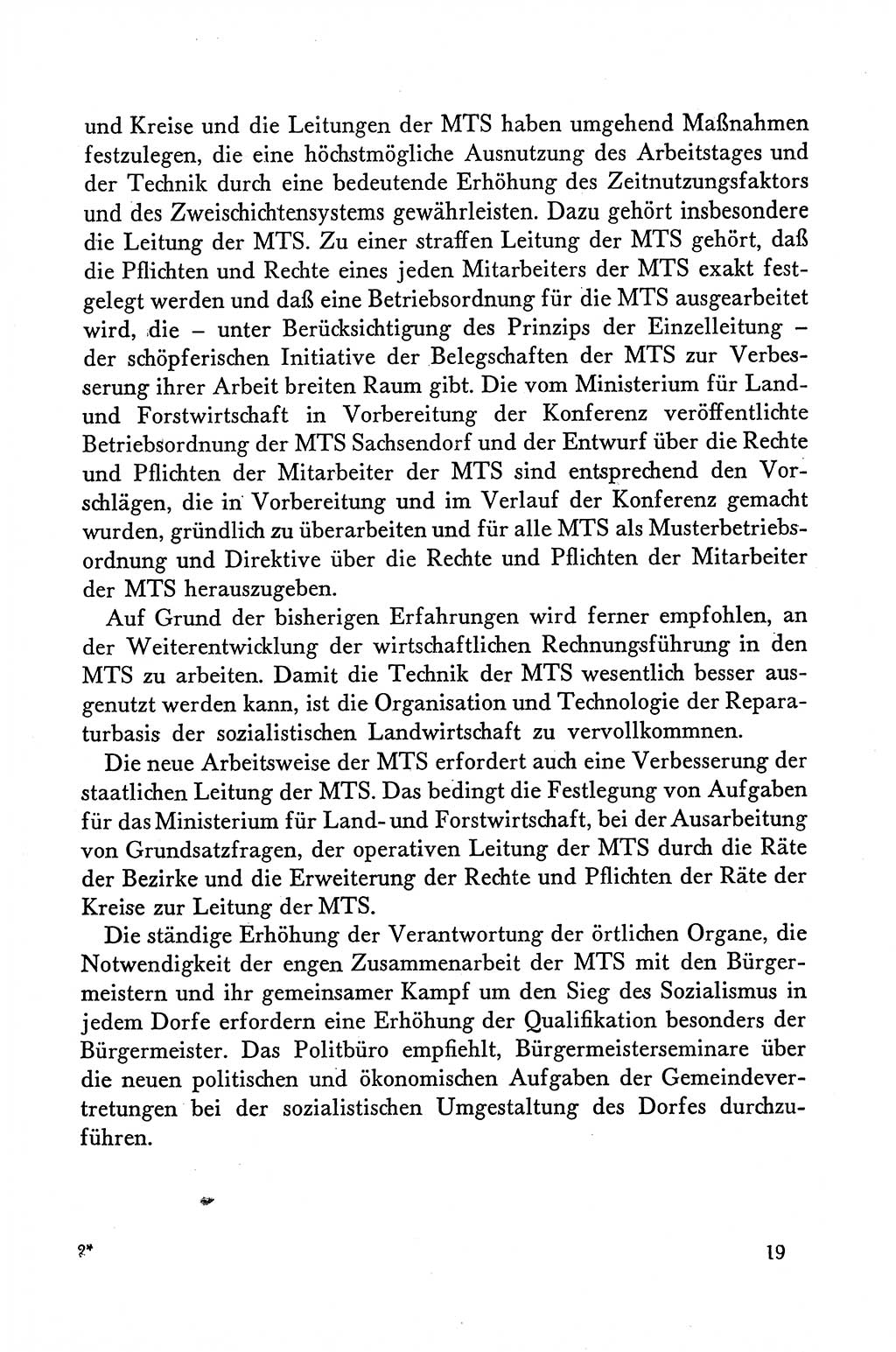 Dokumente der Sozialistischen Einheitspartei Deutschlands (SED) [Deutsche Demokratische Republik (DDR)] 1958-1959, Seite 19 (Dok. SED DDR 1958-1959, S. 19)