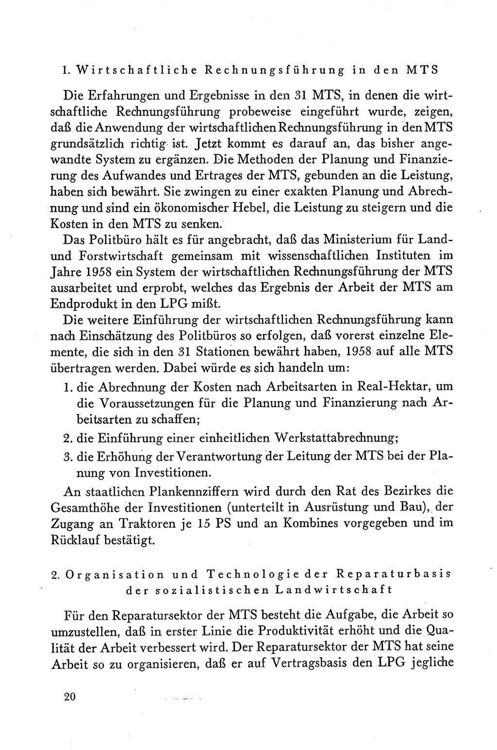 Dokumente der Sozialistischen Einheitspartei Deutschlands (SED) [Deutsche Demokratische Republik (DDR)] 1958-1959, Seite 20 (Dok. SED DDR 1958-1959, S. 20)