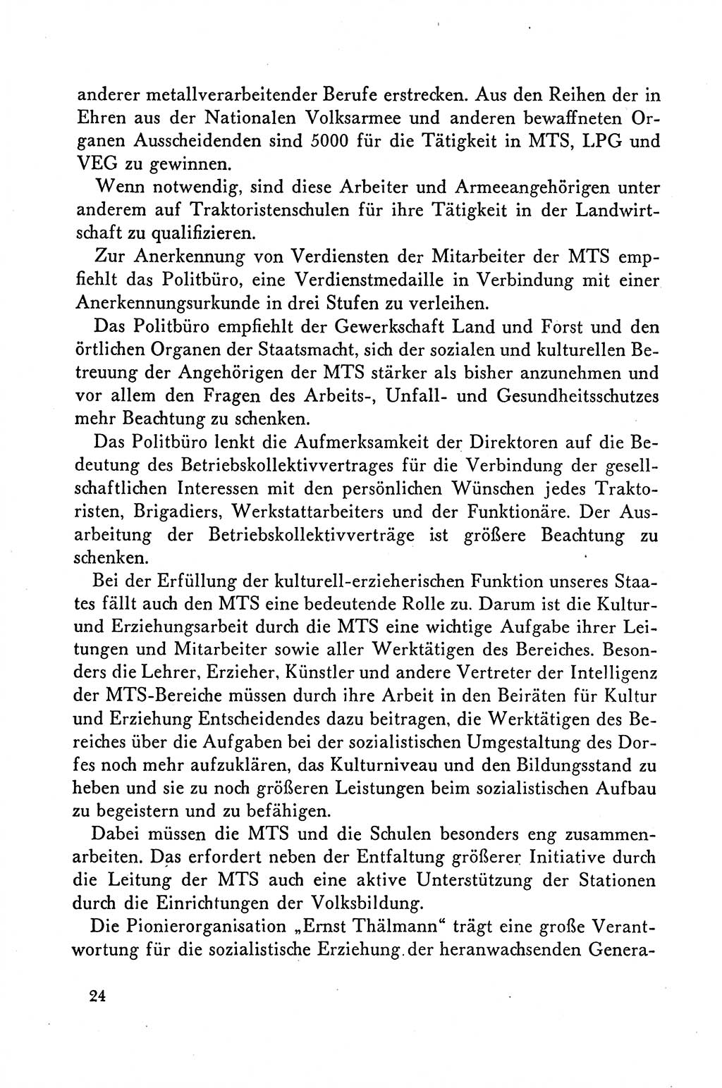 Dokumente der Sozialistischen Einheitspartei Deutschlands (SED) [Deutsche Demokratische Republik (DDR)] 1958-1959, Seite 24 (Dok. SED DDR 1958-1959, S. 24)