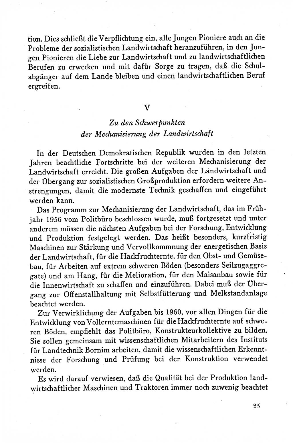 Dokumente der Sozialistischen Einheitspartei Deutschlands (SED) [Deutsche Demokratische Republik (DDR)] 1958-1959, Seite 25 (Dok. SED DDR 1958-1959, S. 25)