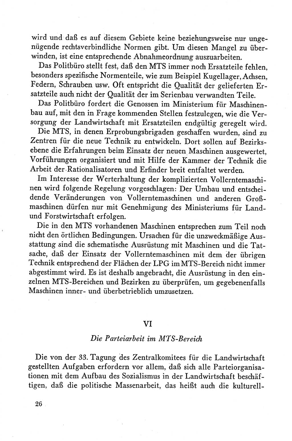Dokumente der Sozialistischen Einheitspartei Deutschlands (SED) [Deutsche Demokratische Republik (DDR)] 1958-1959, Seite 26 (Dok. SED DDR 1958-1959, S. 26)