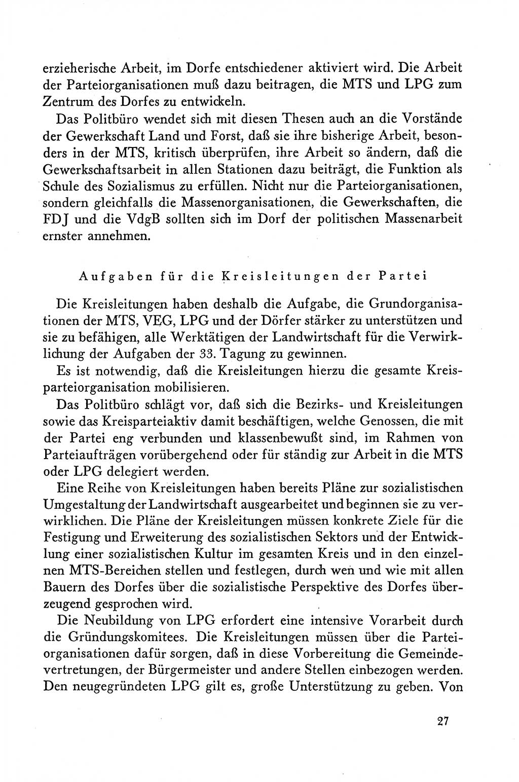 Dokumente der Sozialistischen Einheitspartei Deutschlands (SED) [Deutsche Demokratische Republik (DDR)] 1958-1959, Seite 27 (Dok. SED DDR 1958-1959, S. 27)