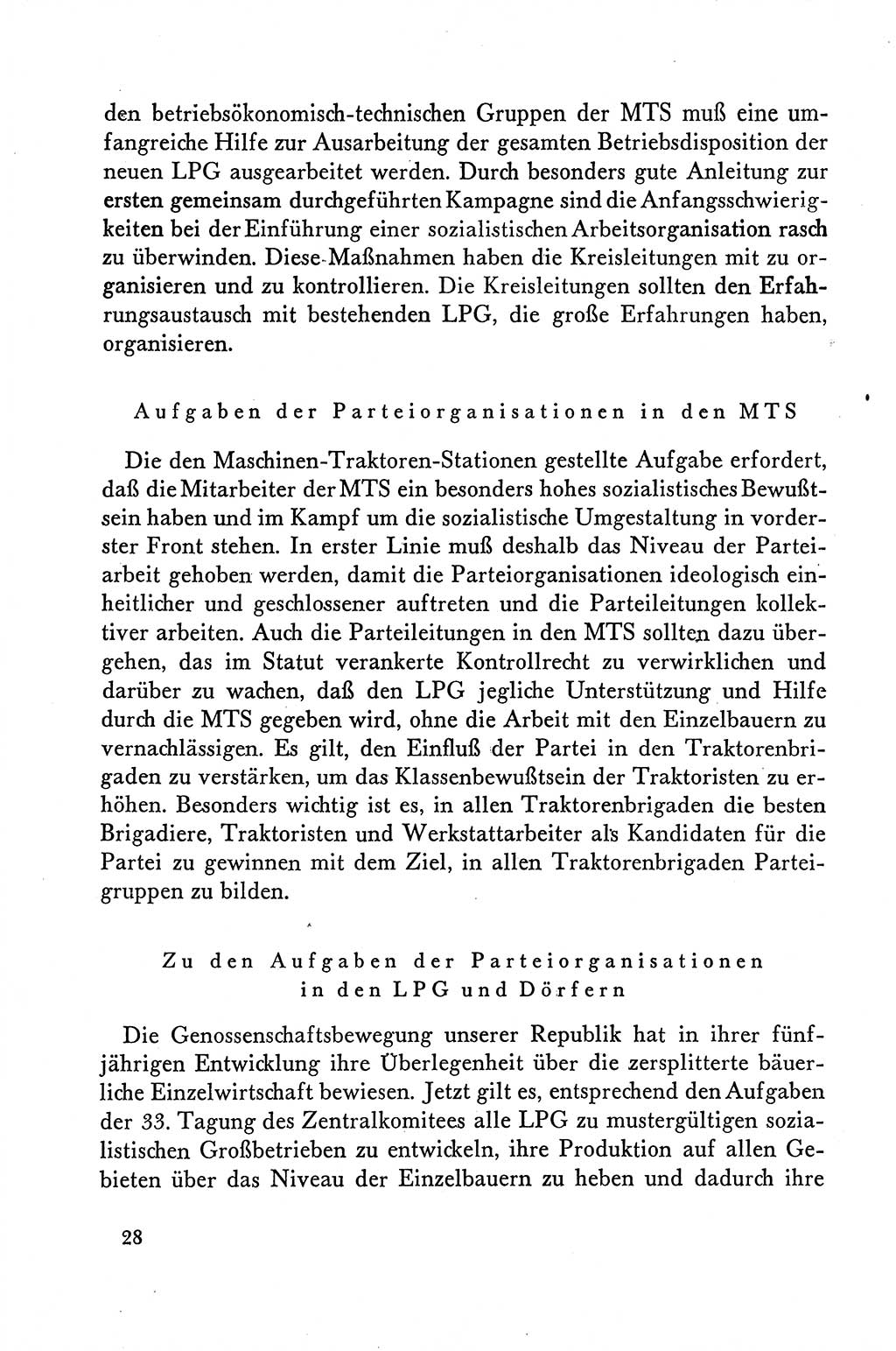 Dokumente der Sozialistischen Einheitspartei Deutschlands (SED) [Deutsche Demokratische Republik (DDR)] 1958-1959, Seite 28 (Dok. SED DDR 1958-1959, S. 28)