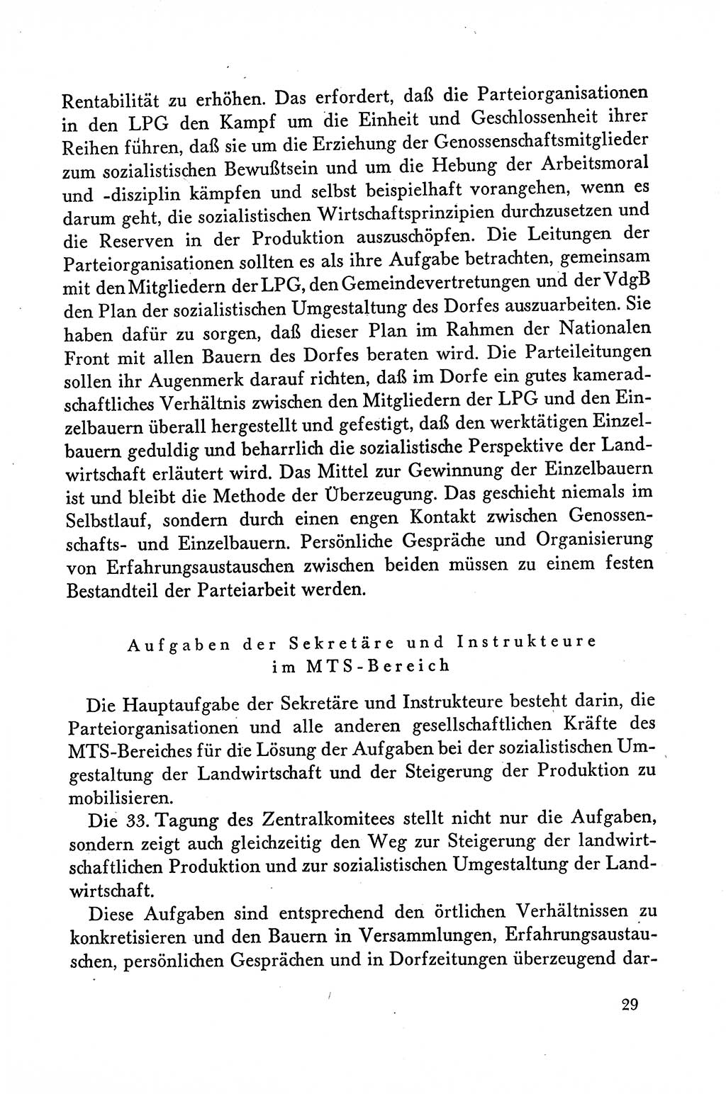 Dokumente der Sozialistischen Einheitspartei Deutschlands (SED) [Deutsche Demokratische Republik (DDR)] 1958-1959, Seite 29 (Dok. SED DDR 1958-1959, S. 29)