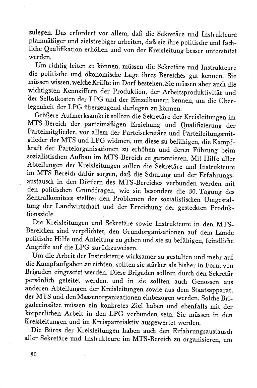 Dokumente der Sozialistischen Einheitspartei Deutschlands (SED) [Deutsche Demokratische Republik (DDR)] 1958-1959, Seite 30 (Dok. SED DDR 1958-1959, S. 30)