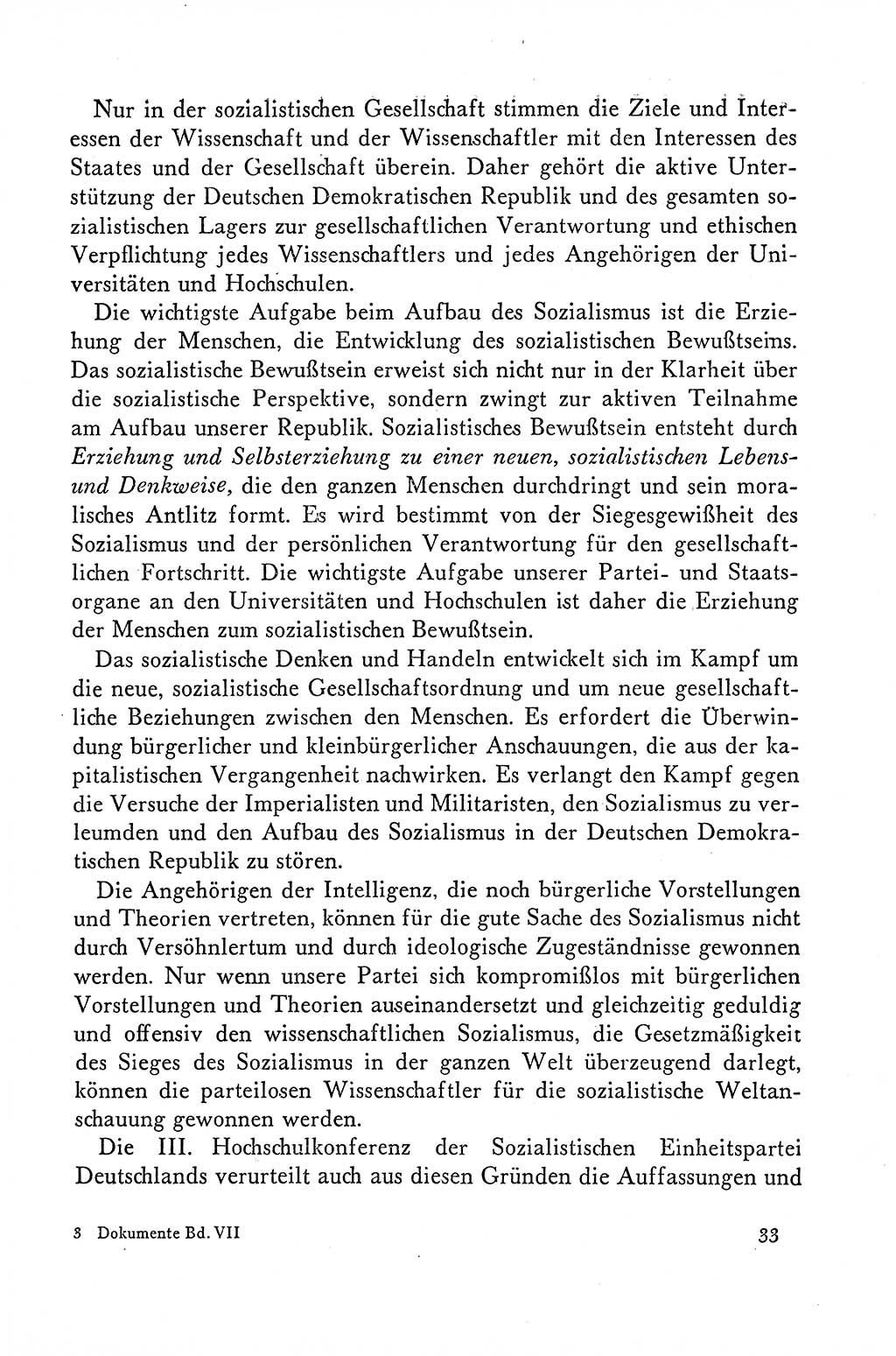 Dokumente der Sozialistischen Einheitspartei Deutschlands (SED) [Deutsche Demokratische Republik (DDR)] 1958-1959, Seite 33 (Dok. SED DDR 1958-1959, S. 33)