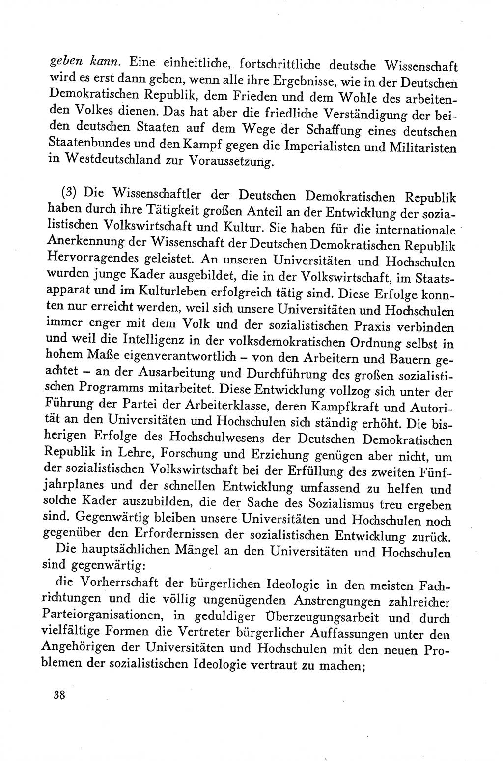 Dokumente der Sozialistischen Einheitspartei Deutschlands (SED) [Deutsche Demokratische Republik (DDR)] 1958-1959, Seite 38 (Dok. SED DDR 1958-1959, S. 38)