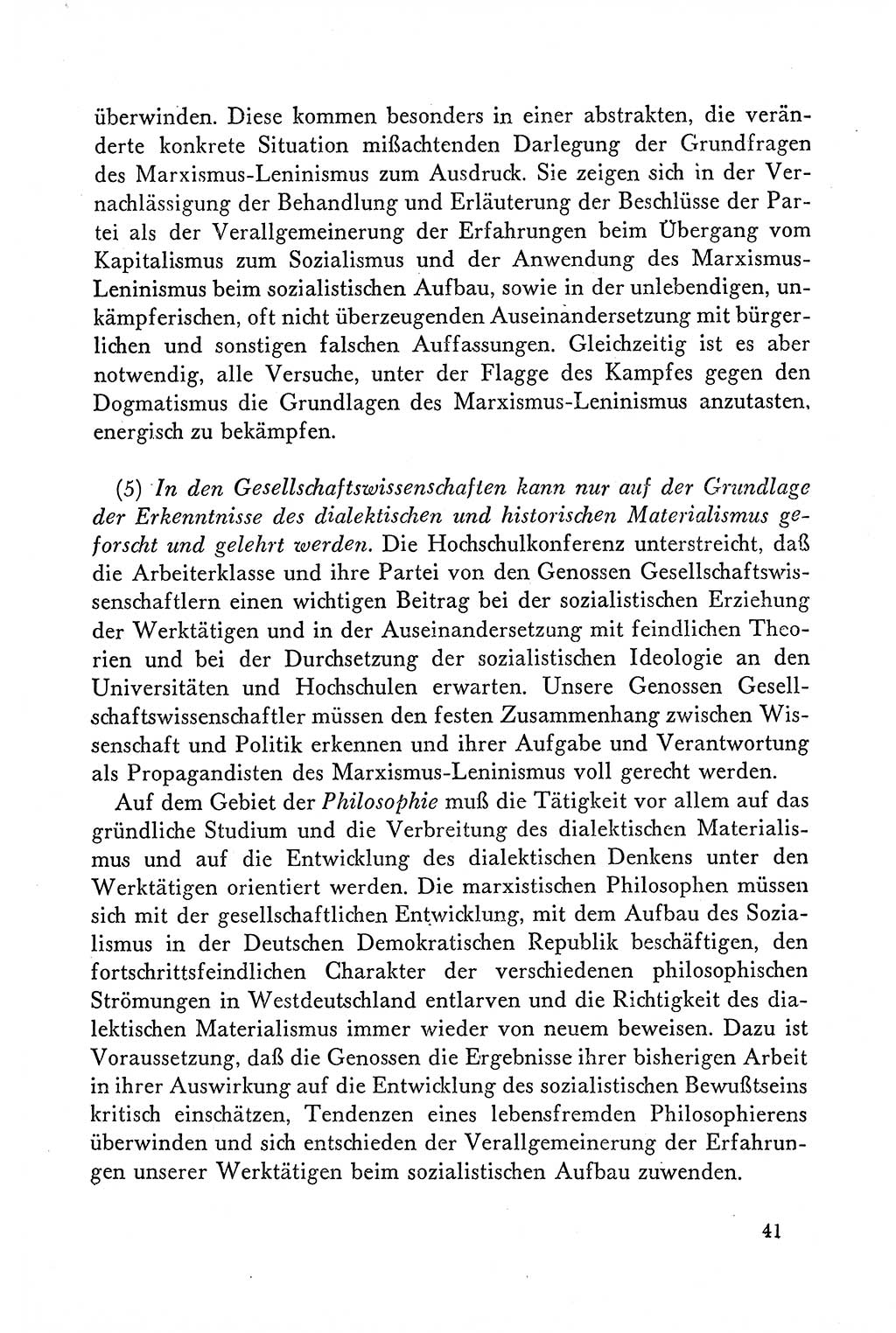 Dokumente der Sozialistischen Einheitspartei Deutschlands (SED) [Deutsche Demokratische Republik (DDR)] 1958-1959, Seite 41 (Dok. SED DDR 1958-1959, S. 41)