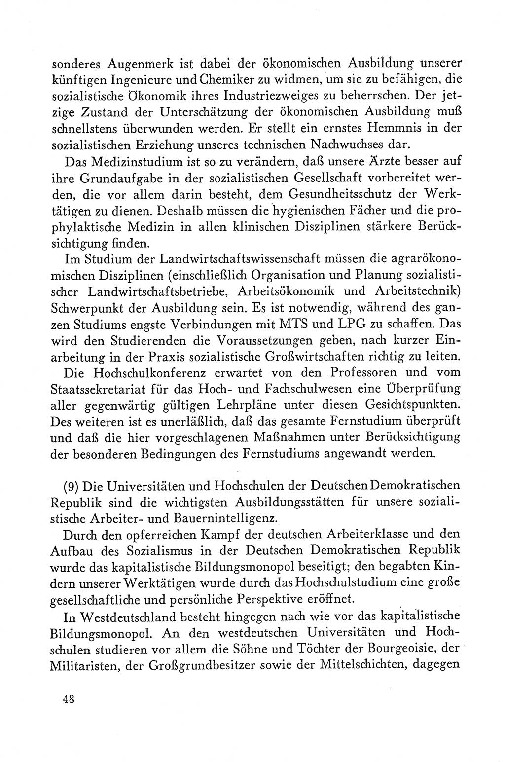 Dokumente der Sozialistischen Einheitspartei Deutschlands (SED) [Deutsche Demokratische Republik (DDR)] 1958-1959, Seite 48 (Dok. SED DDR 1958-1959, S. 48)